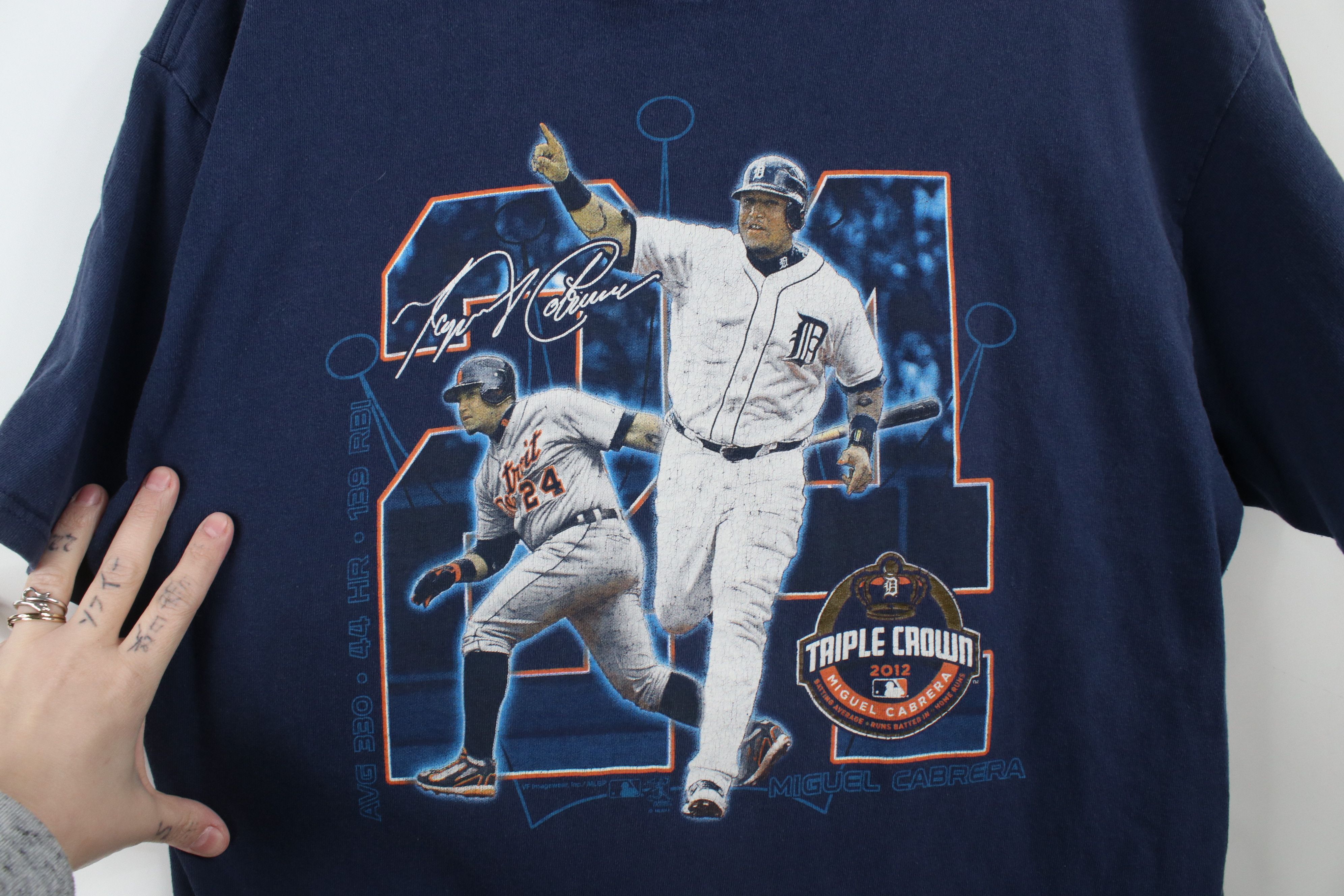 Vintage Vintage Y2K Miguel Cabrera Detroit Tigers Baseball T-Shirt Size US XL / EU 56 / 4 - 4 Thumbnail