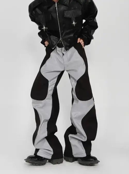 Mauroicardi Soft Patchwork Leather Pants