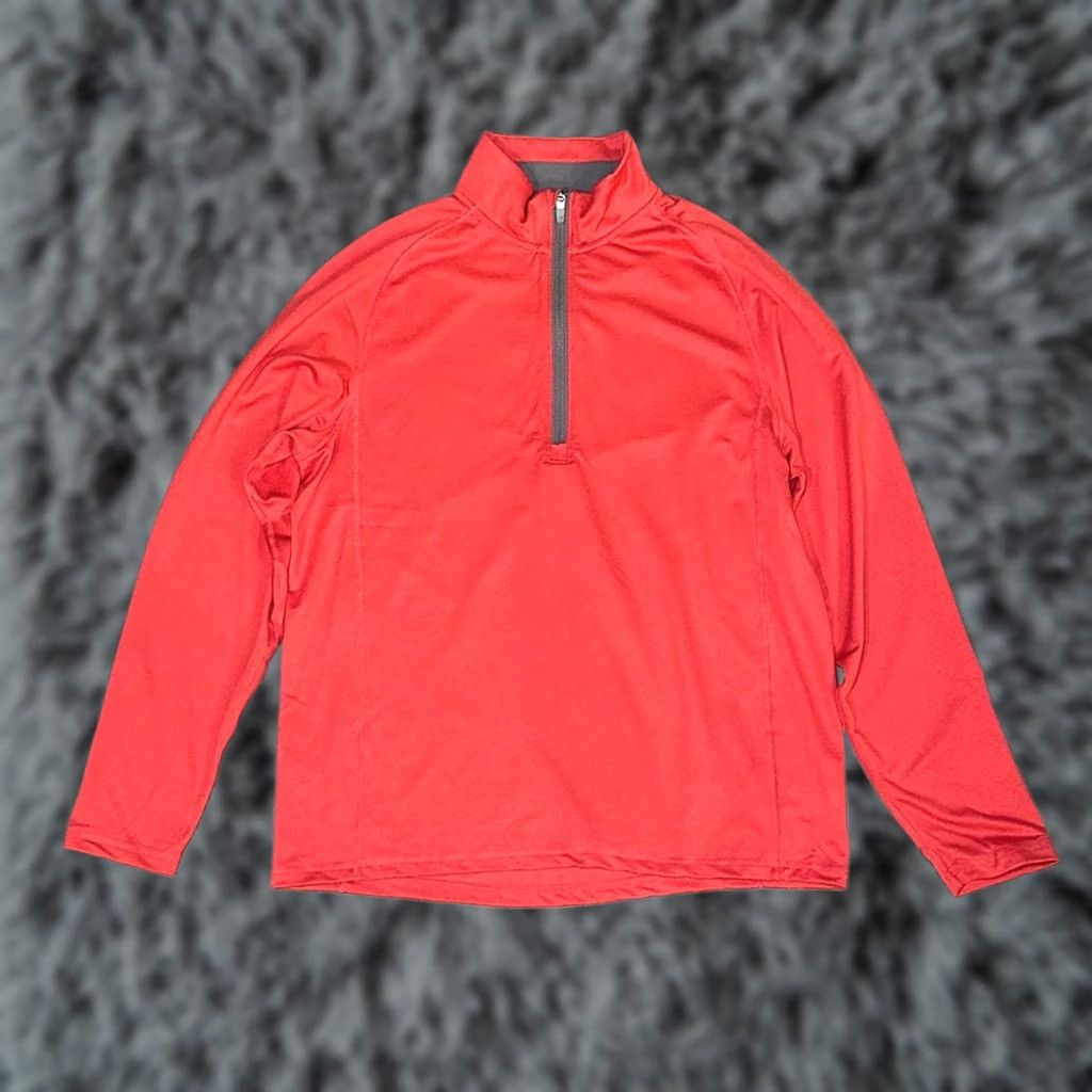 Vineyard Vines Vineyard Vines Performance Sankaty Red Quarter Zip Pullover Sweatshirt - Medium Mens Size US M / EU 48-50 / 2 - 1 Thumbnail