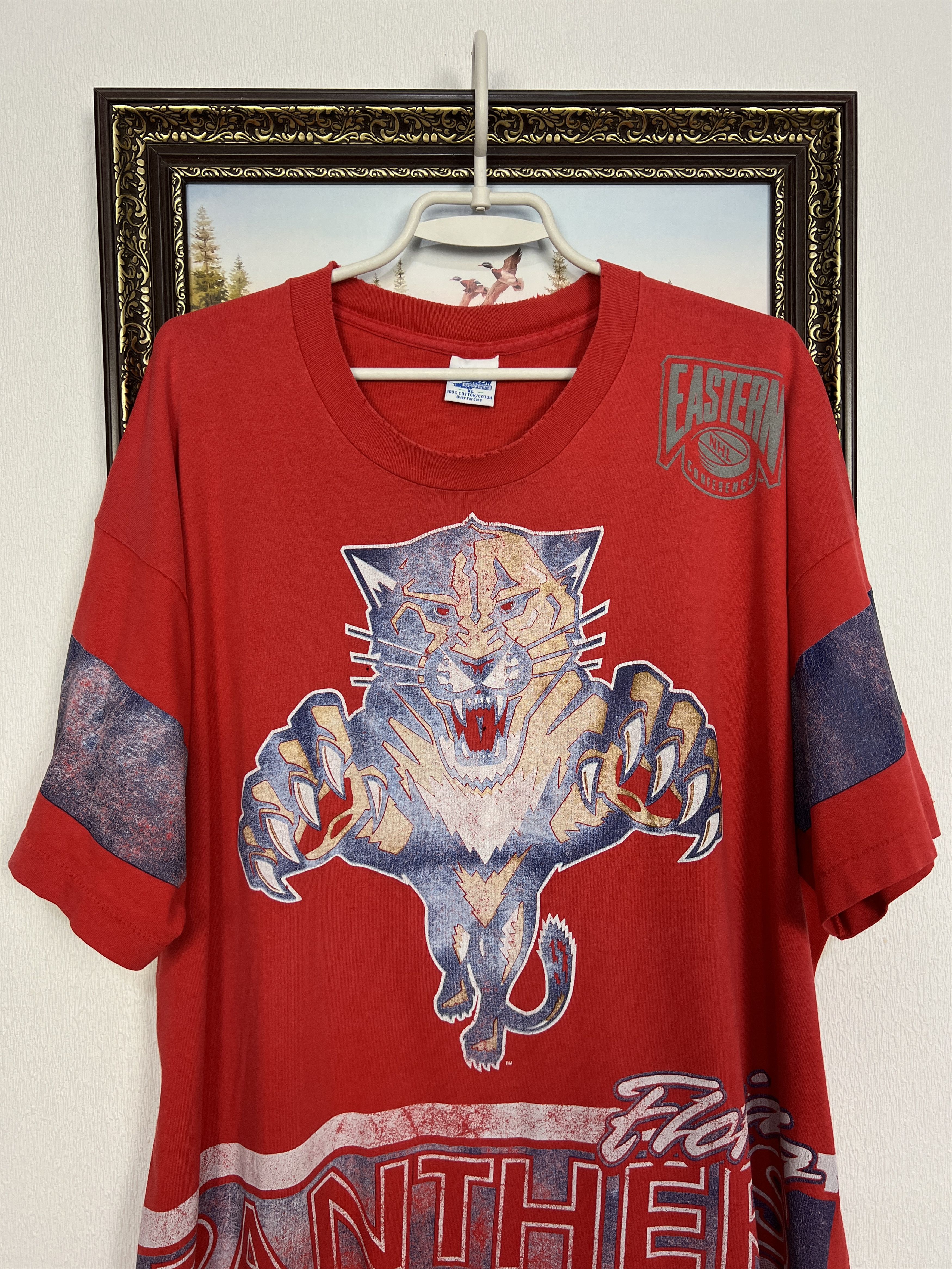 Vintage Florida Patherns Ice Hockey Jersey NHL Over Print Shirt Size US XL / EU 56 / 4 - 2 Thumbnail