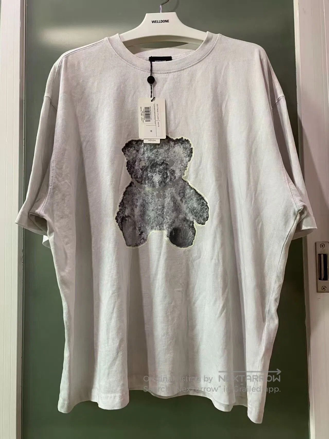 WE11DONE reflective teddy bear short sleeve t-shirt. Size US M / EU 48-50 / 2 - 1 Thumbnail