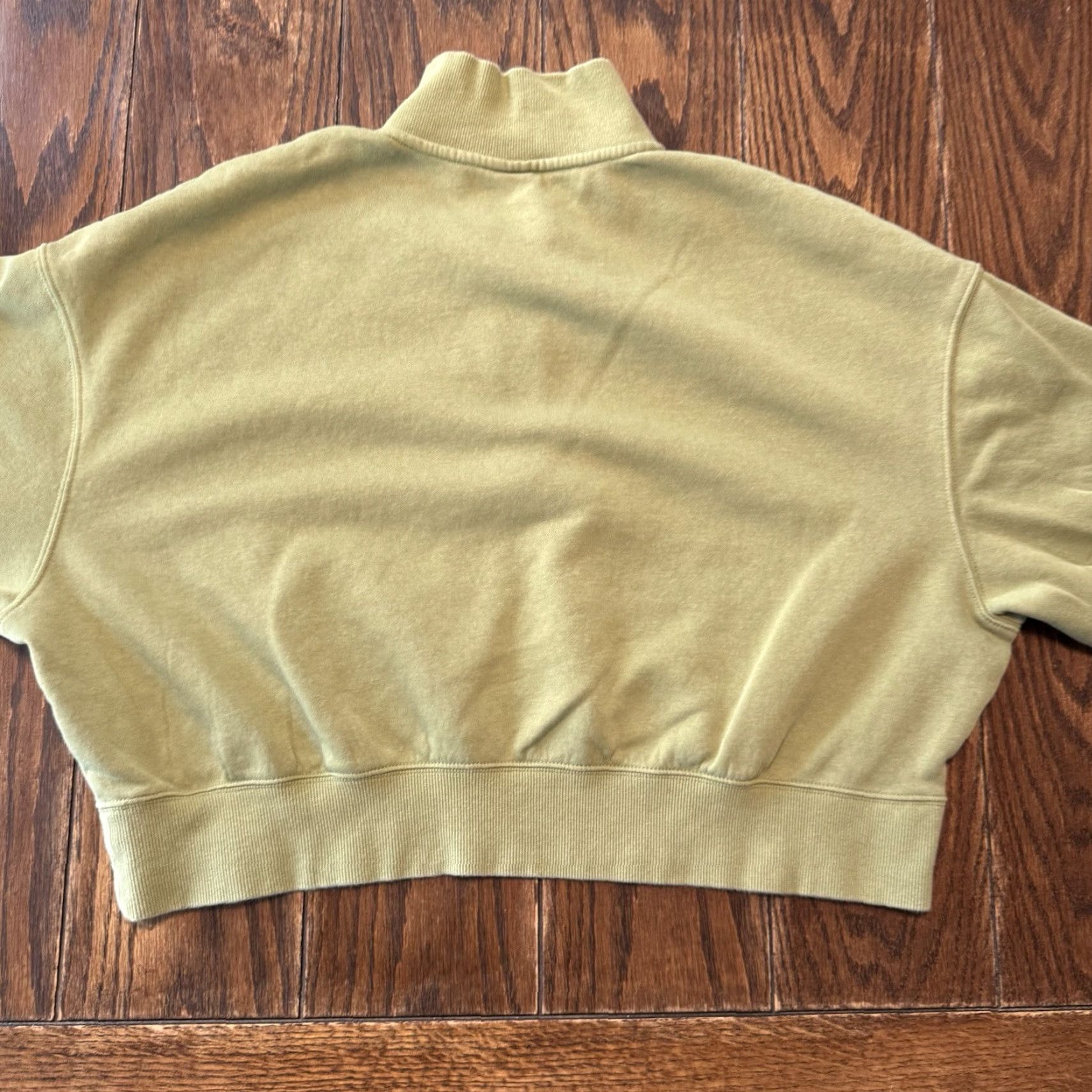Nike VINTAGE Nike Sweatshirt Womens Size Large 1/4 Zip Pullover Green Size L / US 10 / IT 46 - 6 Thumbnail