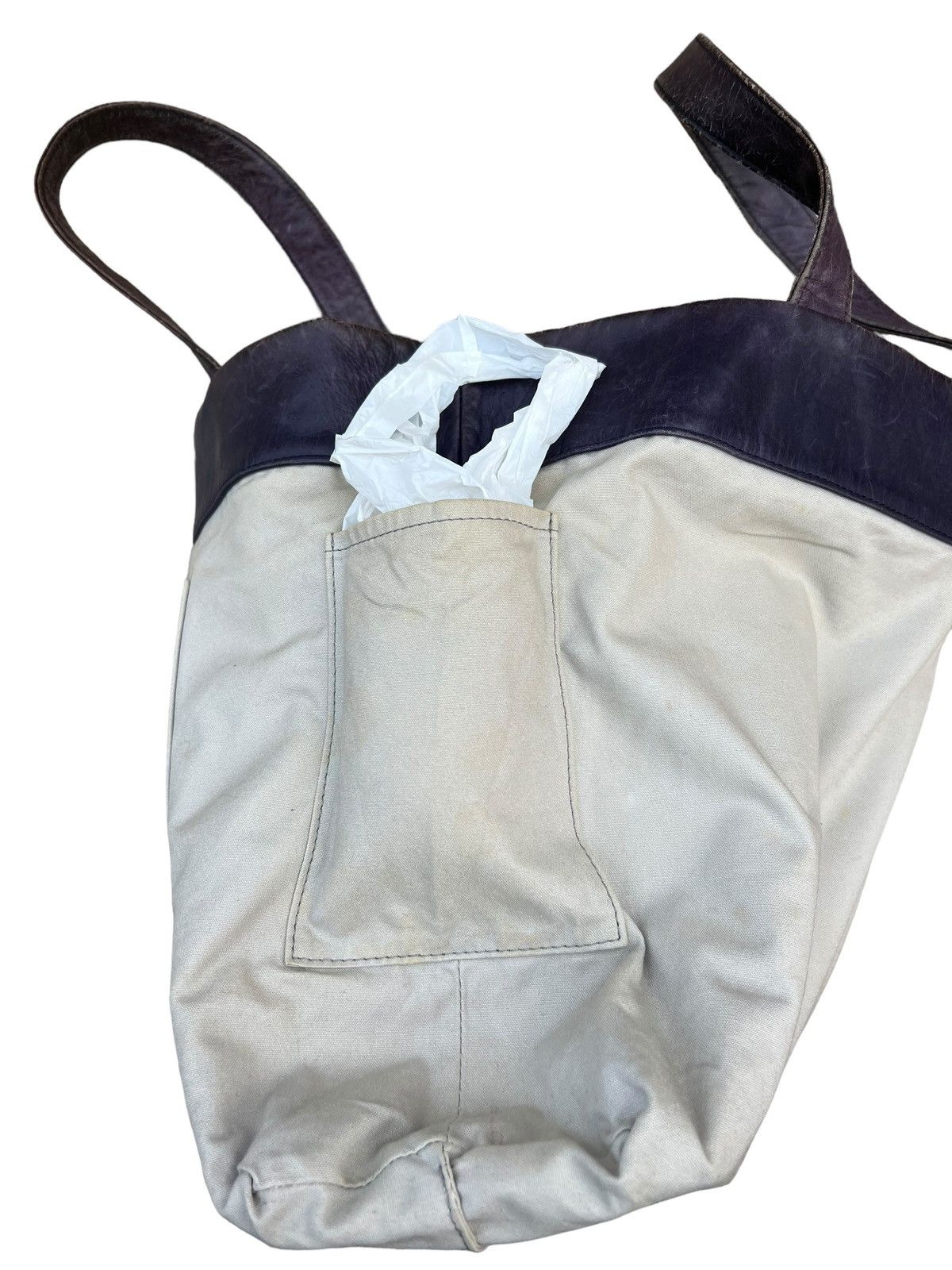 Attachment Attachment X United Arrows Distress Patina Leather Tote Bag Size ONE SIZE - 16 Thumbnail