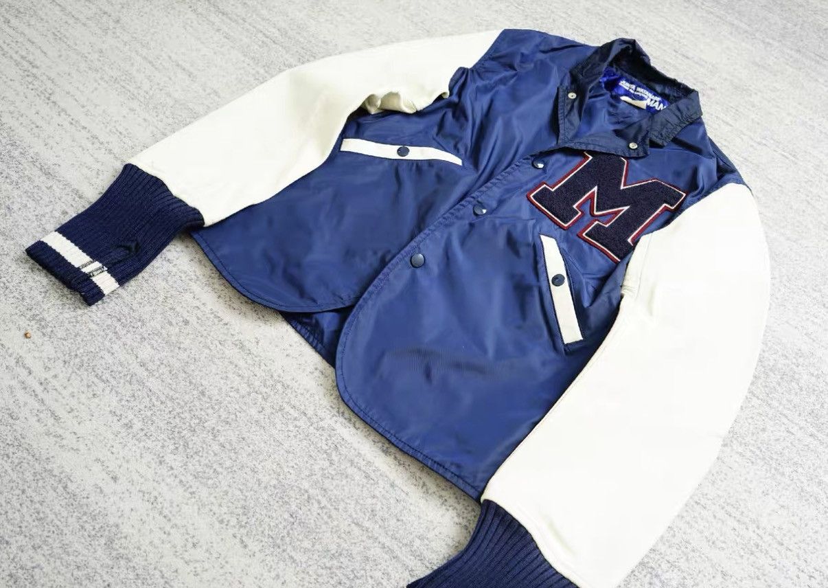 Comme des Garcons Comme des Garçons Junya Watanabe Leather Sleeve Jacket Size US S / EU 44-46 / 1 - 8 Thumbnail