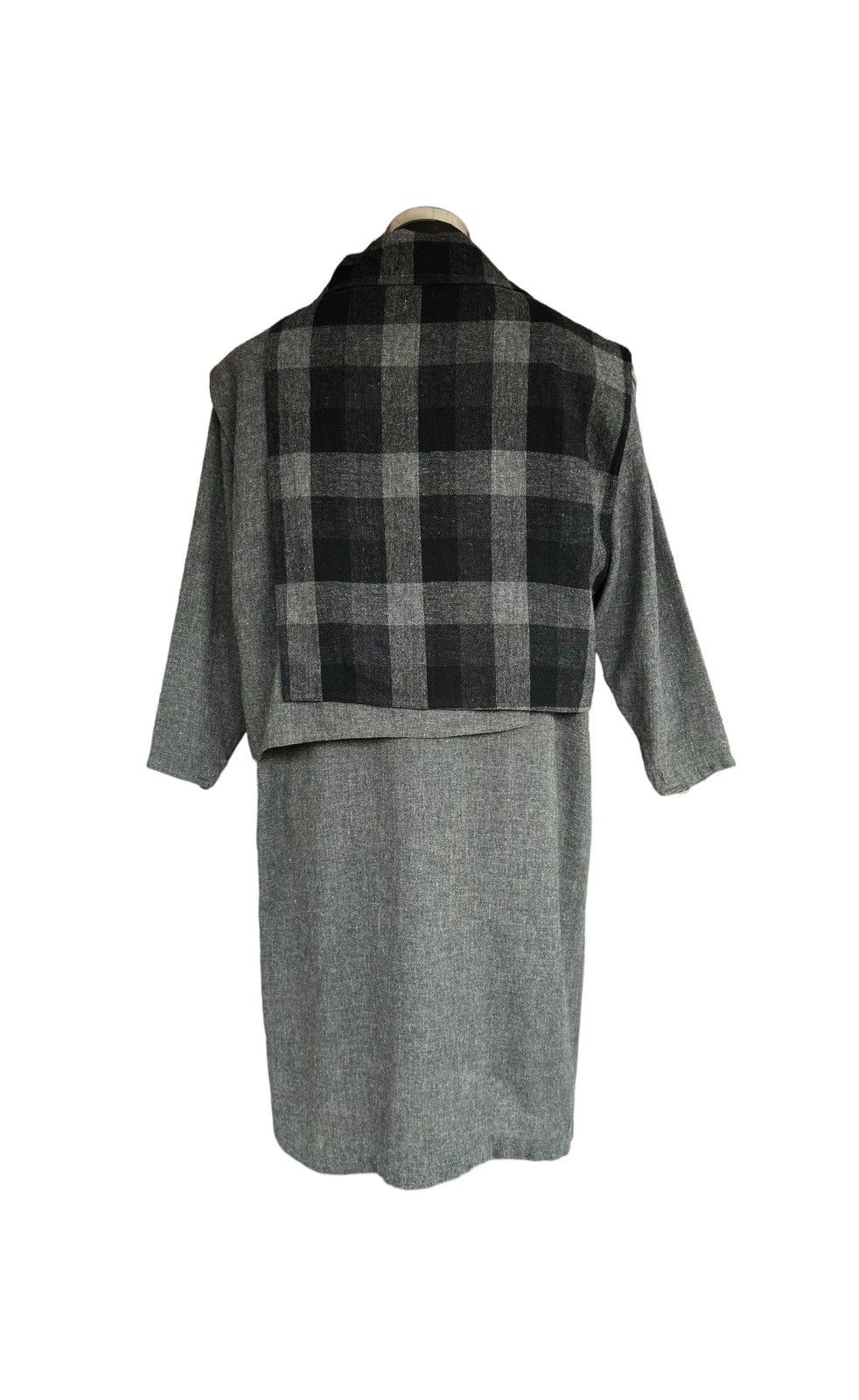 Issey Miyake × Pleats Please Issey Miyake × Vintage Issey Miyake Sports Dress Plaid Panel Chest Size US M / EU 48-50 / 2 - 17 Thumbnail