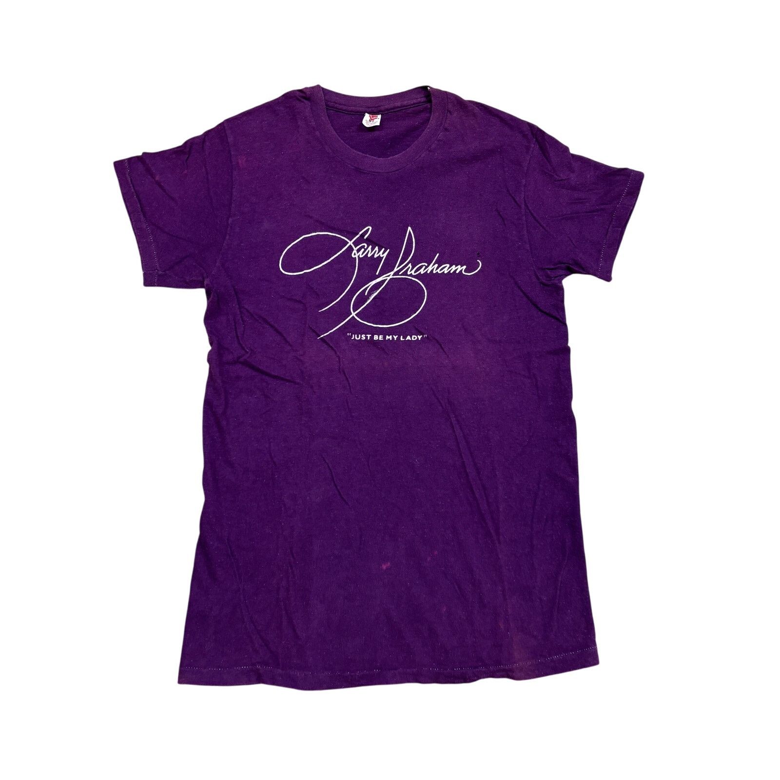Hanes Rare LARRY GRAHAM Just Be My Lady 1981 Promo T Shirt M Size US M / EU 48-50 / 2 - 1 Thumbnail