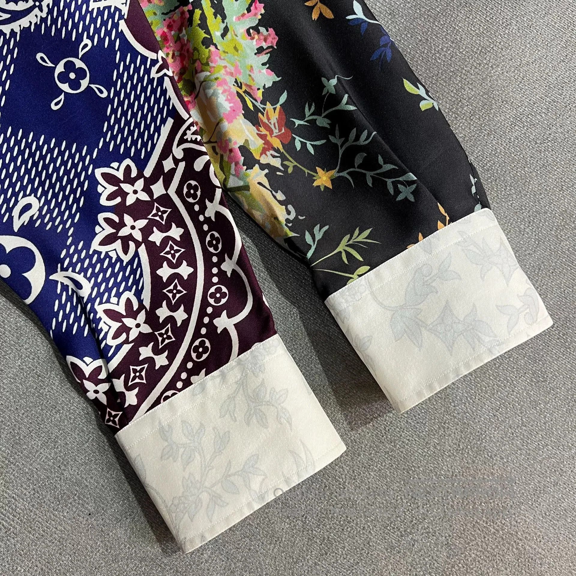 Louis Vuitton Louis Vuitton Floral Monogram Silk Shirt. Size L / US 10 / IT 46 - 4 Thumbnail