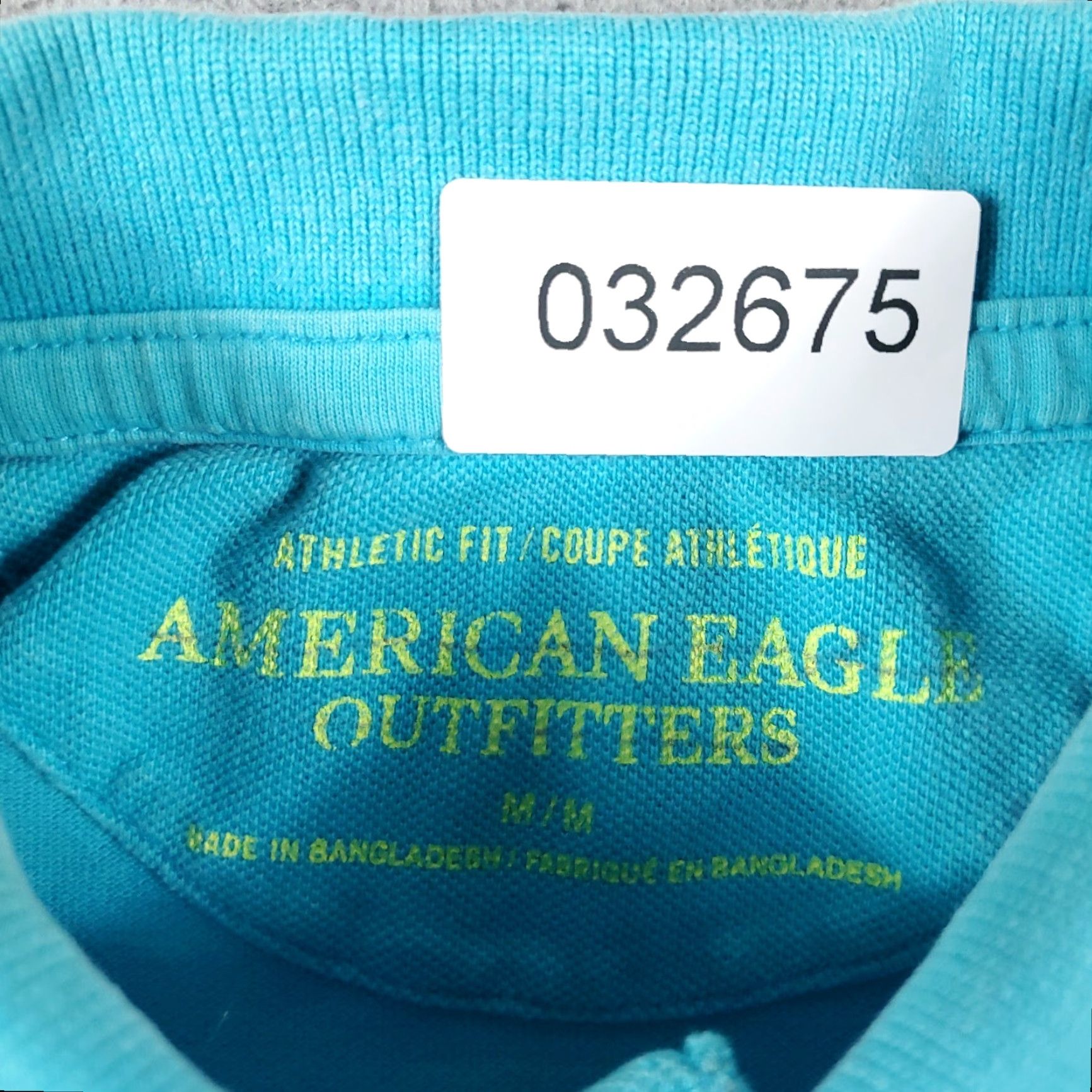 American Eagle Outfitters American Eagle Outfitters Shirt Polo Adult Medium Blue Short Sleeve Cotton Blend Mens Size US M / EU 48-50 / 2 - 7 Thumbnail
