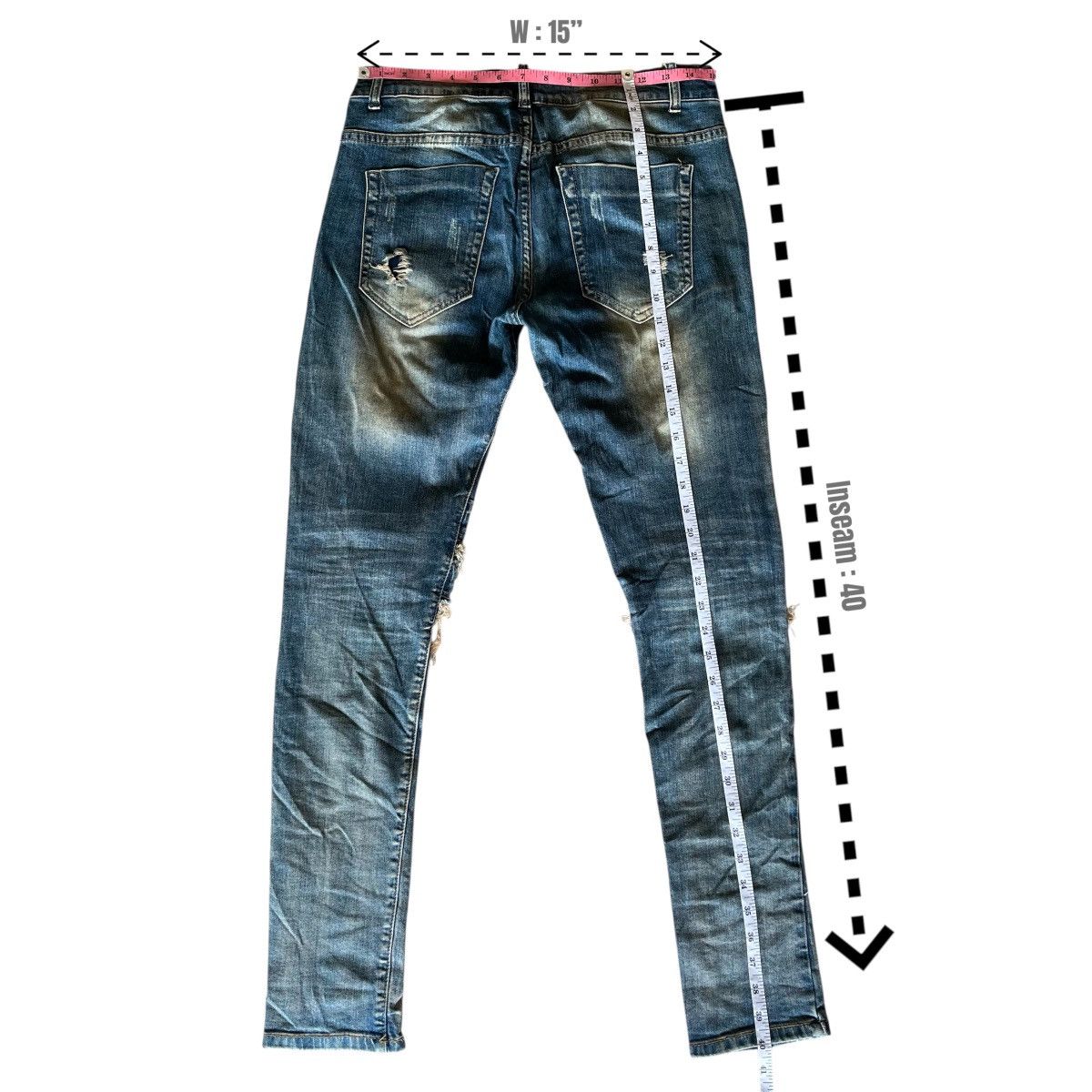 Other Crazy Distressed Kidcross Japanese Jeans Kmrii if6w9 style Size US 30 / EU 46 - 2 Thumbnail
