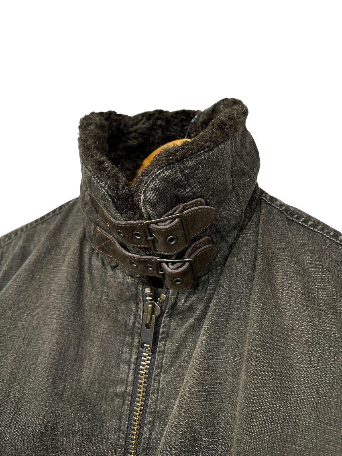 Vintage Johnbull Alpaca Fur Canvas Green Jacket Size US L / EU 52-54 / 3 - 7 Thumbnail