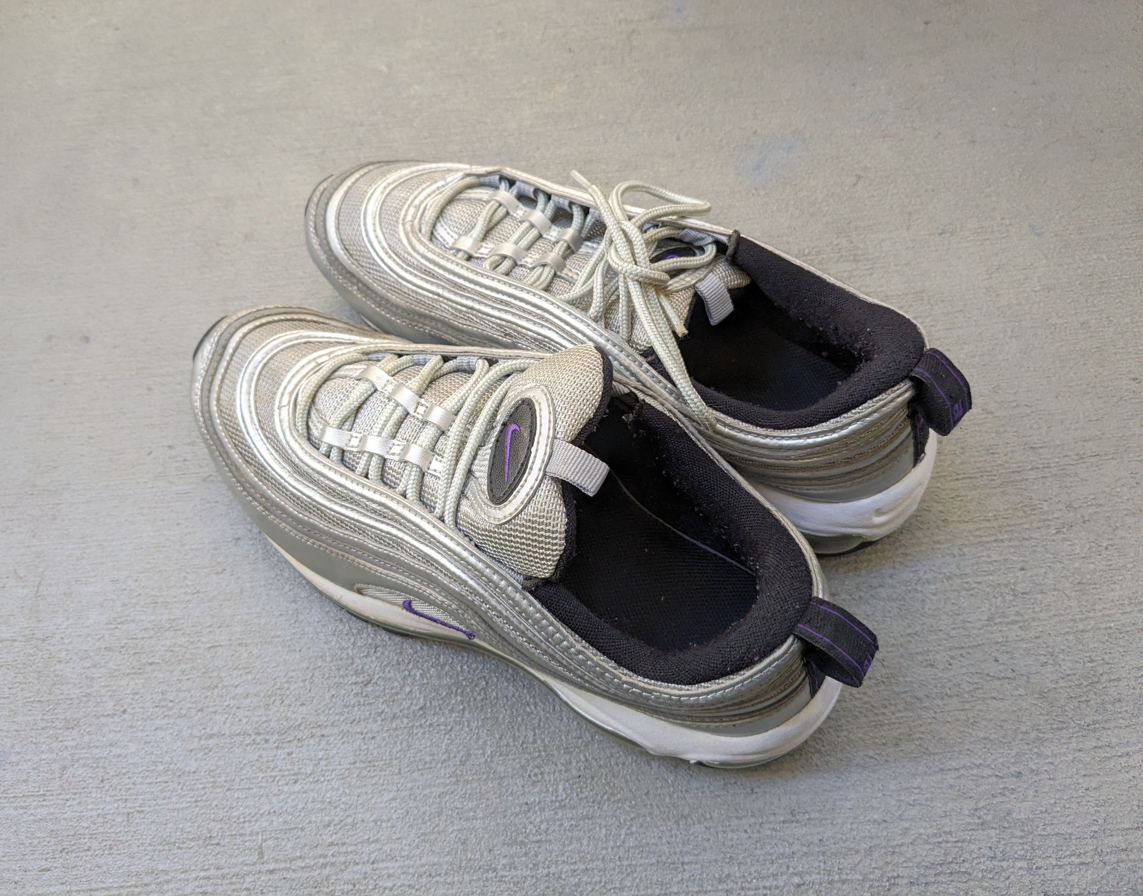 Nike Nike Air Max 97 Silver Purple Size 9 312461-003 2010 Size US 9.5 / EU 42-43 - 13 Thumbnail