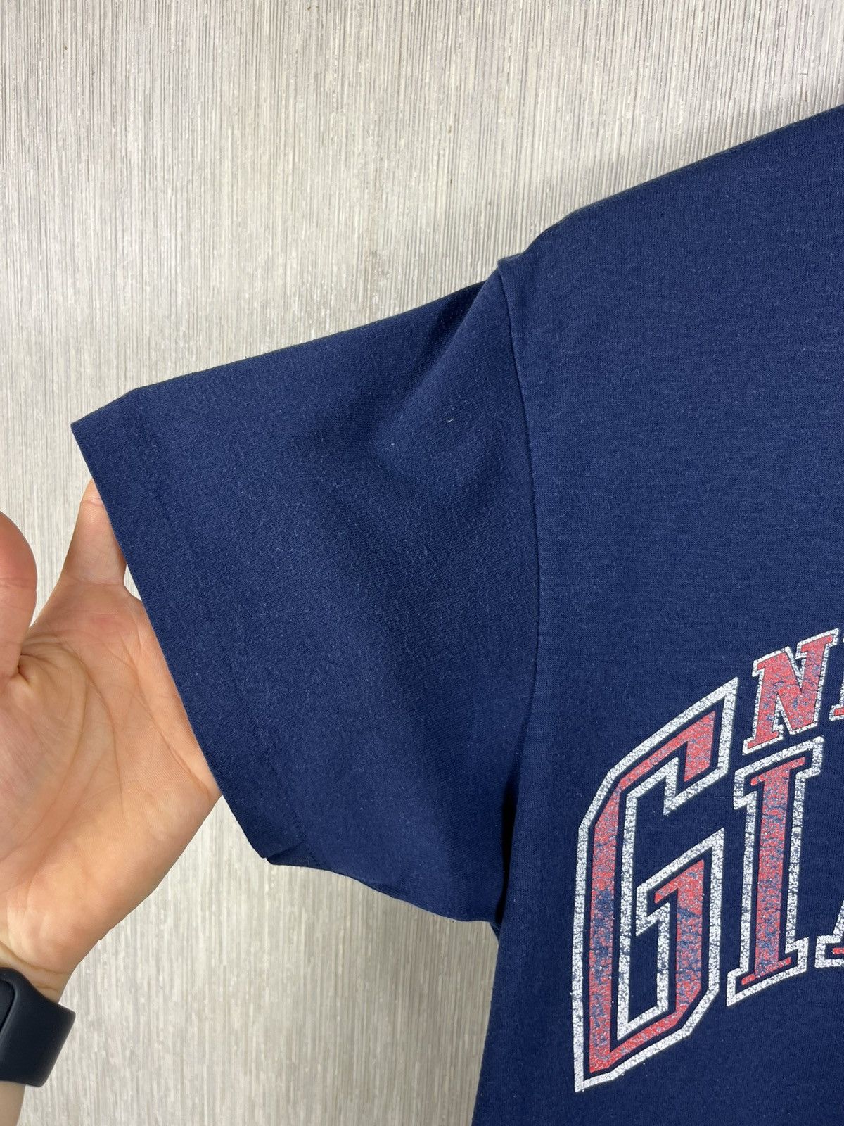 Logo 7 Vintage Logo7 New York Giants navy single stitch t-shirt tee Size US L / EU 52-54 / 3 - 14 Thumbnail