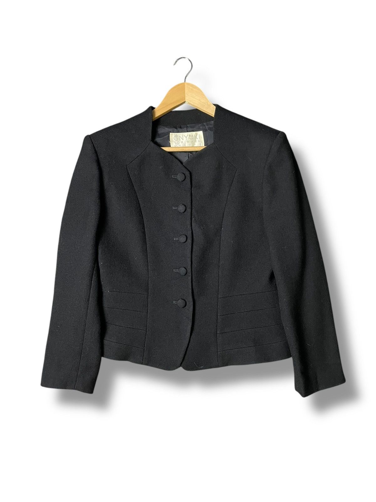 Japanese Brand Yuki Torii Japanese Brand Crop Wool Jacket (57) Size US XXS / EU 40 - 1 Thumbnail
