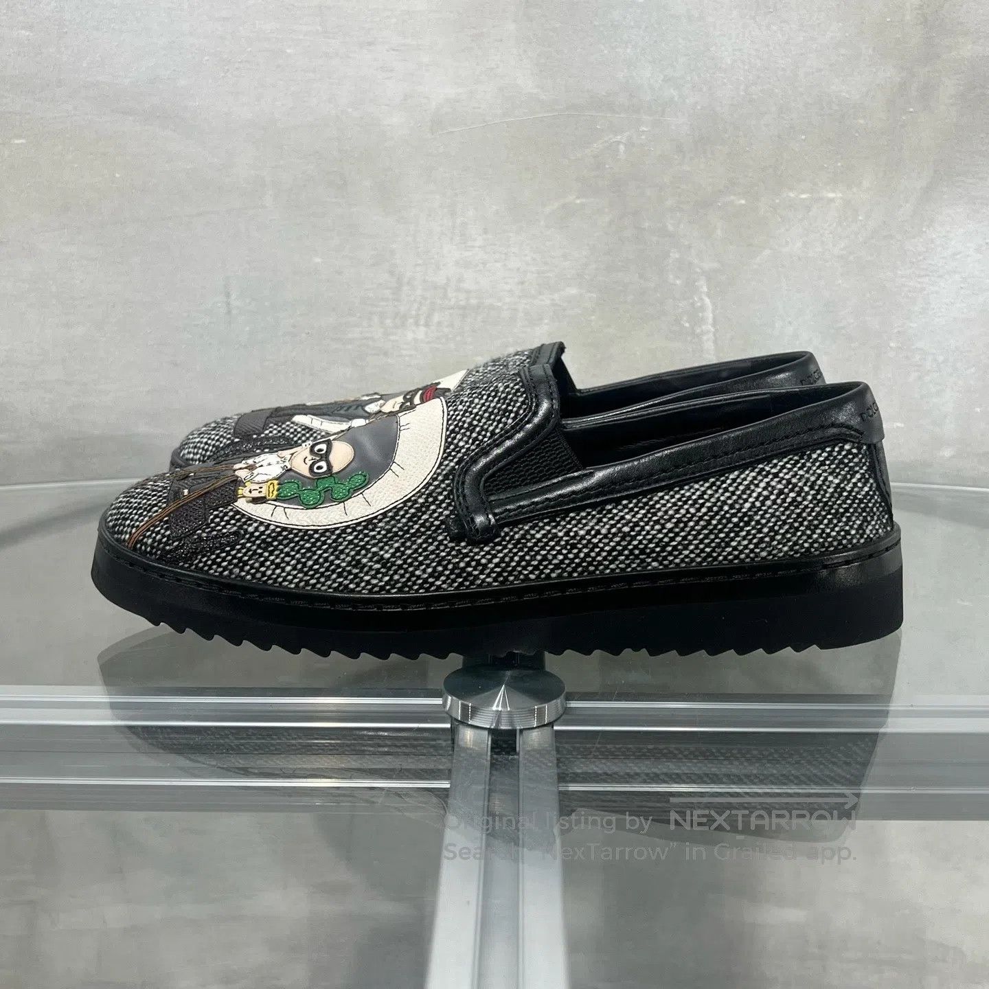 Dolce & Gabbana Dolce Gabbana Cartoon Casual Shoes Black Size US 7 / EU 40 - 3 Thumbnail