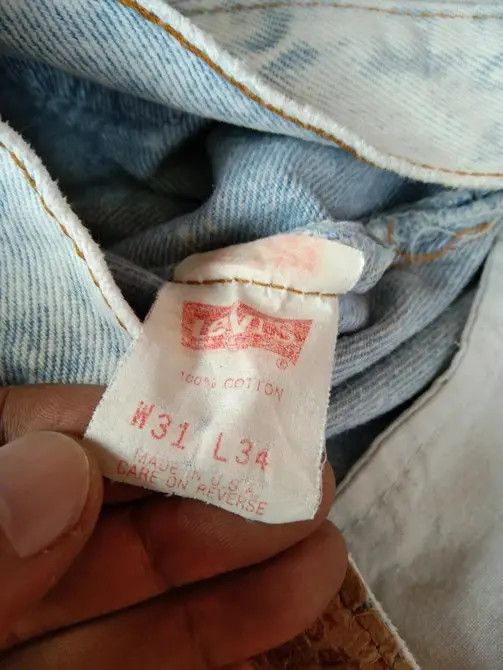 Levi's × Vintage 1989 Vintage Levis 501 Made In USA Jeans 29x33 Size US 29 - 9 Thumbnail