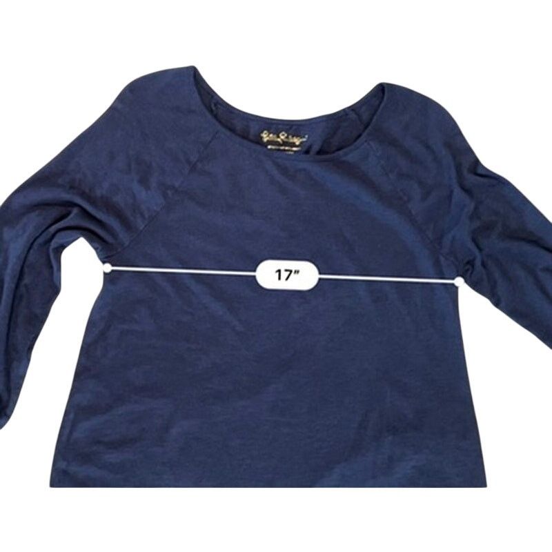 Lilly Pulitzer Lilly Pulitzer 26198 Suncrest Swing MEDIUM Tab Sleeves Navy Size M / US 6-8 / IT 42-44 - 6 Thumbnail