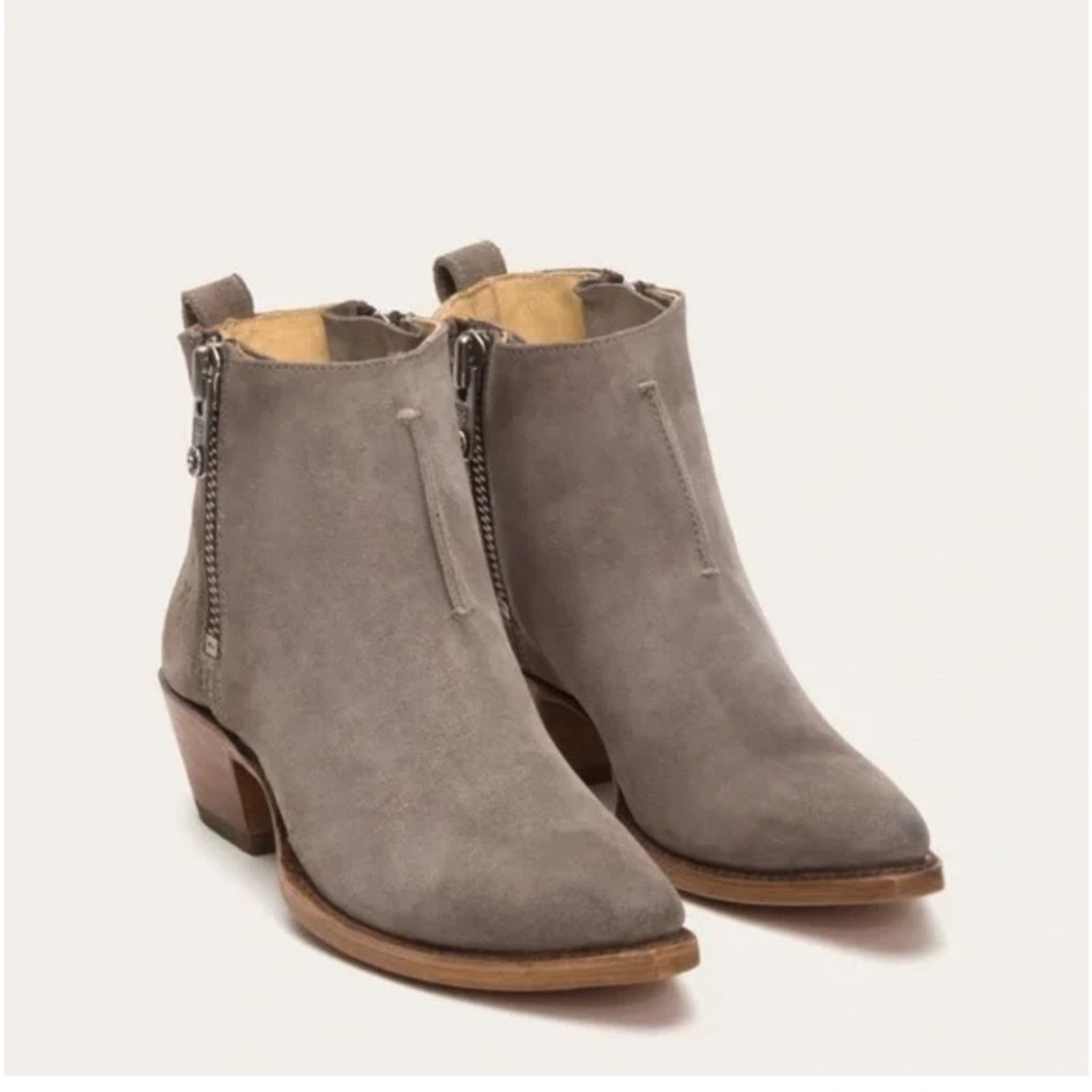 Frye Frye Suede Sacha Moto Western Booties Size US 9.5 / IT 39.5 - 1 Thumbnail