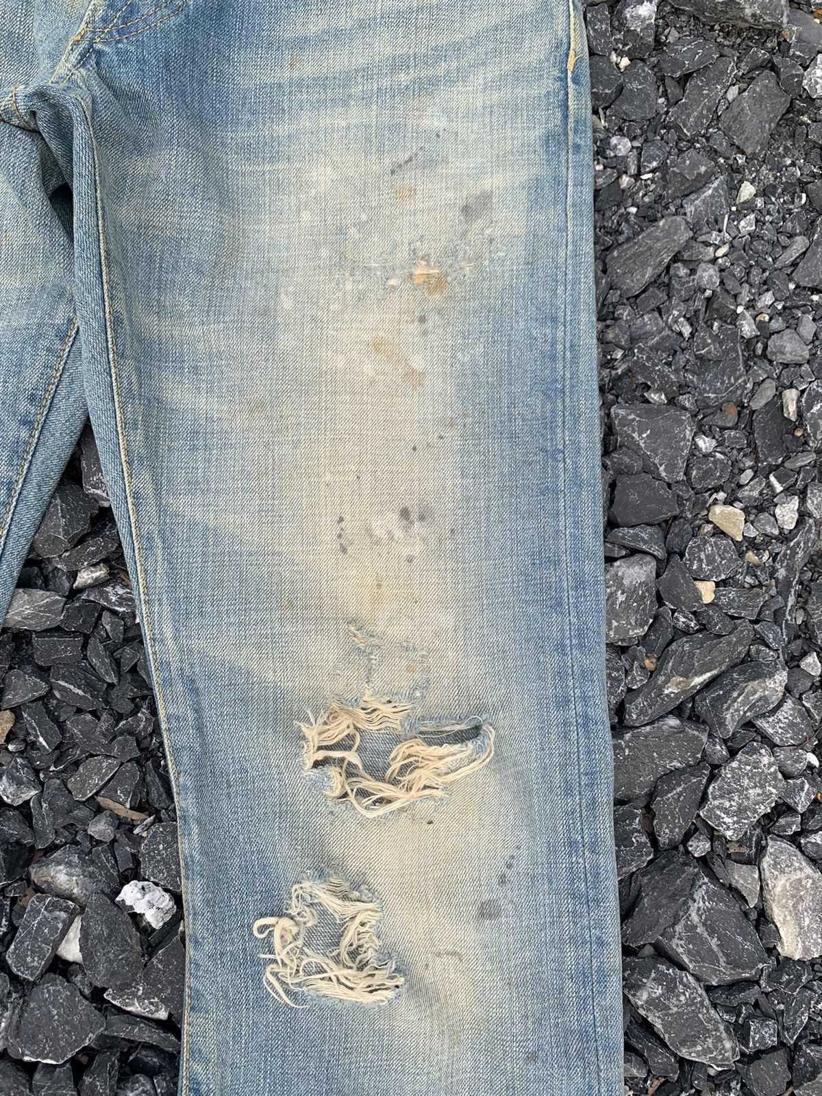 Kapital Nano Universe Mudwash Faded&Rusty Japanese Distressed Denim Size US 31 - 10 Thumbnail