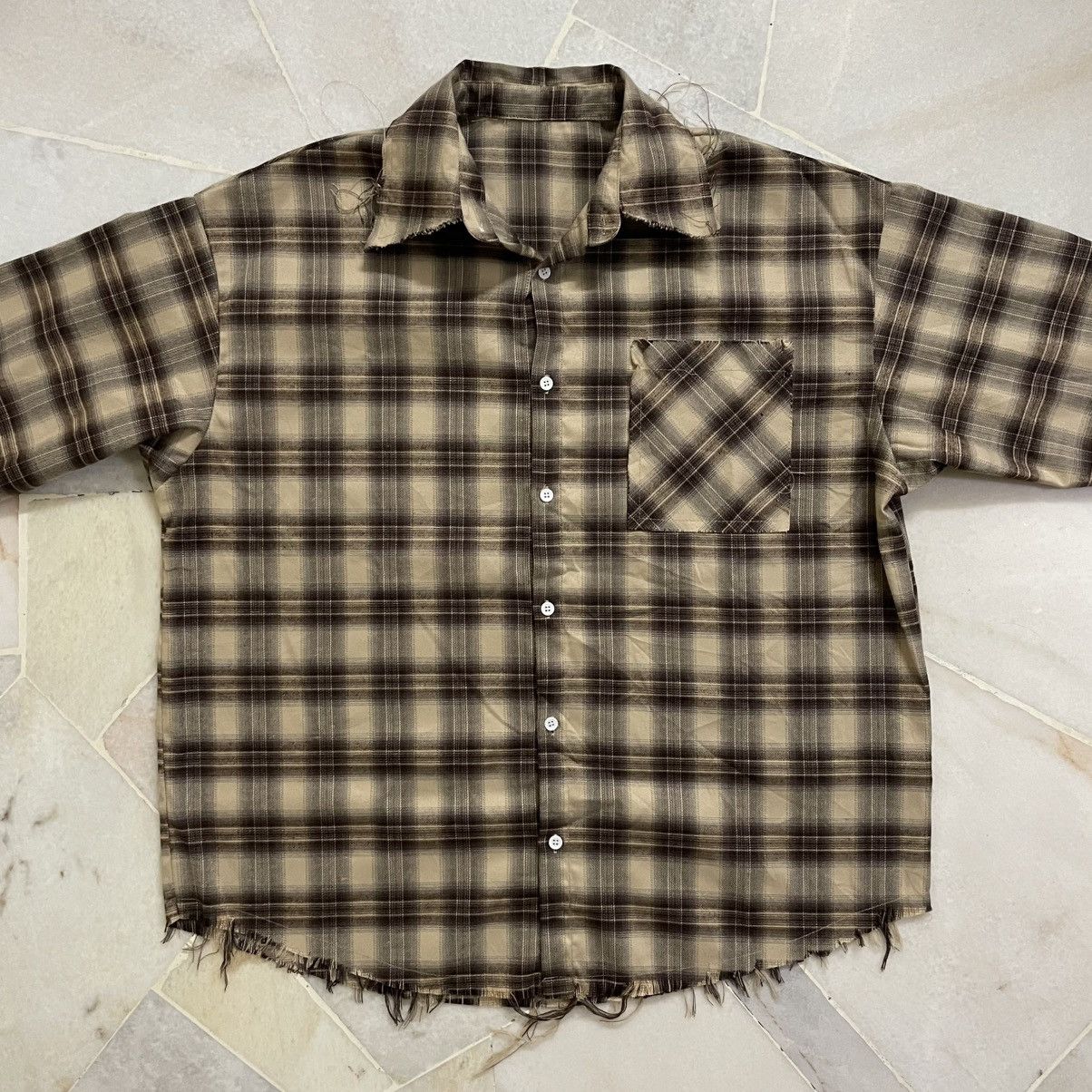 GOA Checkered Flanel Disstresed Beautiful Design Size US L / EU 52-54 / 3 - 2 Thumbnail