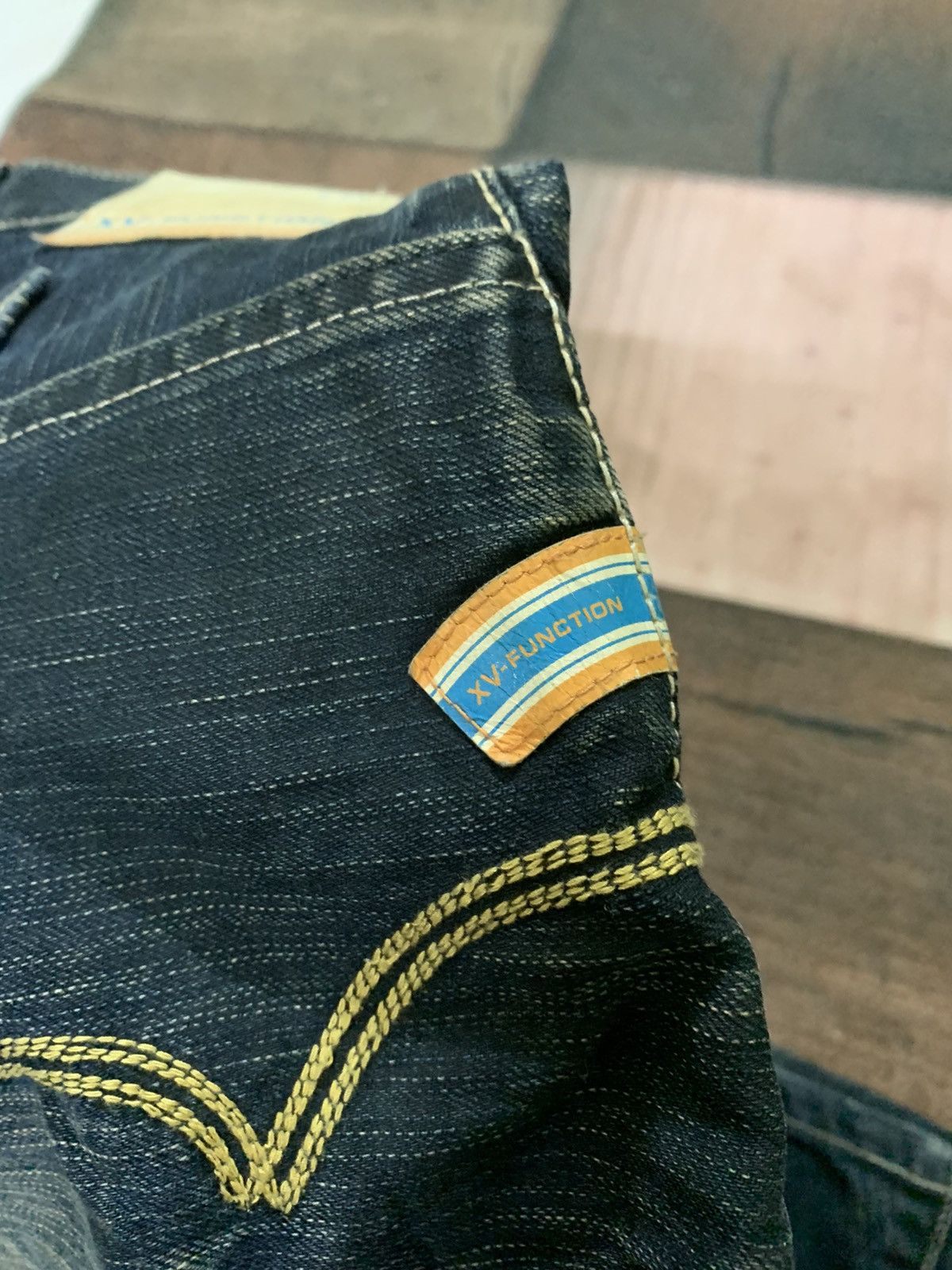Japanese Brand EDWIN rusty mud wash curve twist jeans i6w9 style Size US 31 - 15 Thumbnail