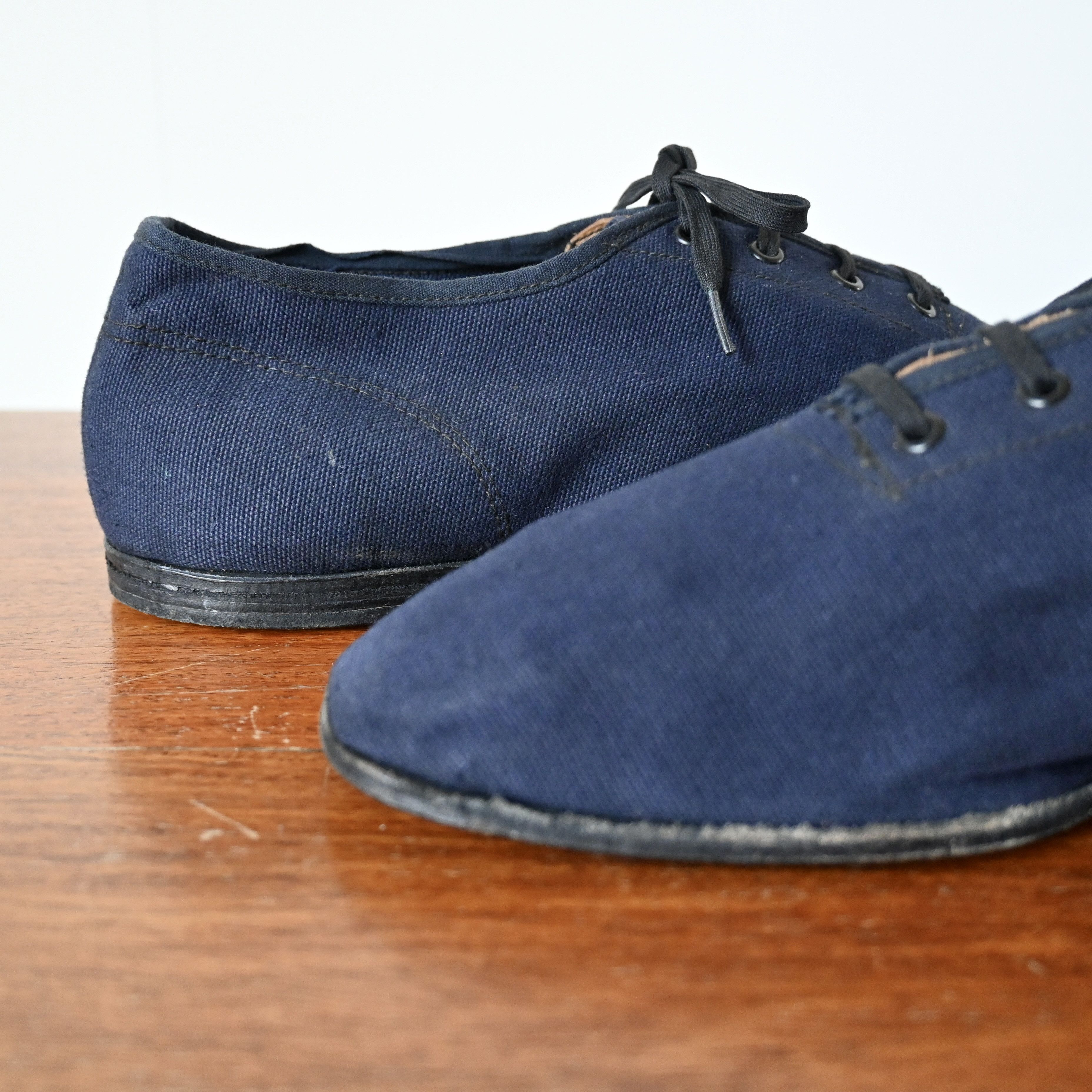 Vintage RARE, 1920s-30s Swedish Military canvas "gym trainer", 42 Size US 8.5 / EU 41-42 - 6 Thumbnail