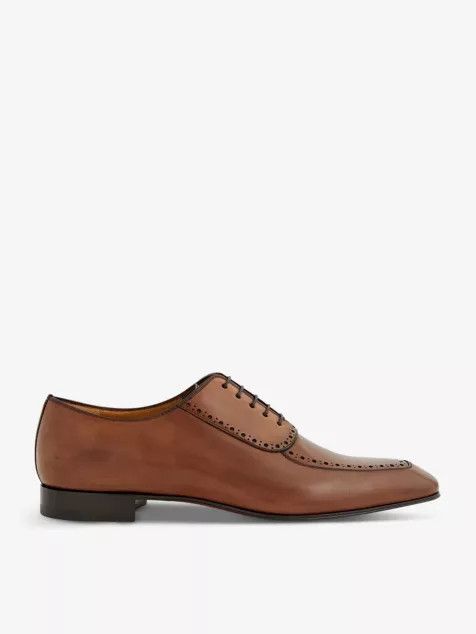 Christian Louboutin o1bcso1str1024 Lafitoch Flat in Brown Size US 8 / EU 41 - 1 Thumbnail