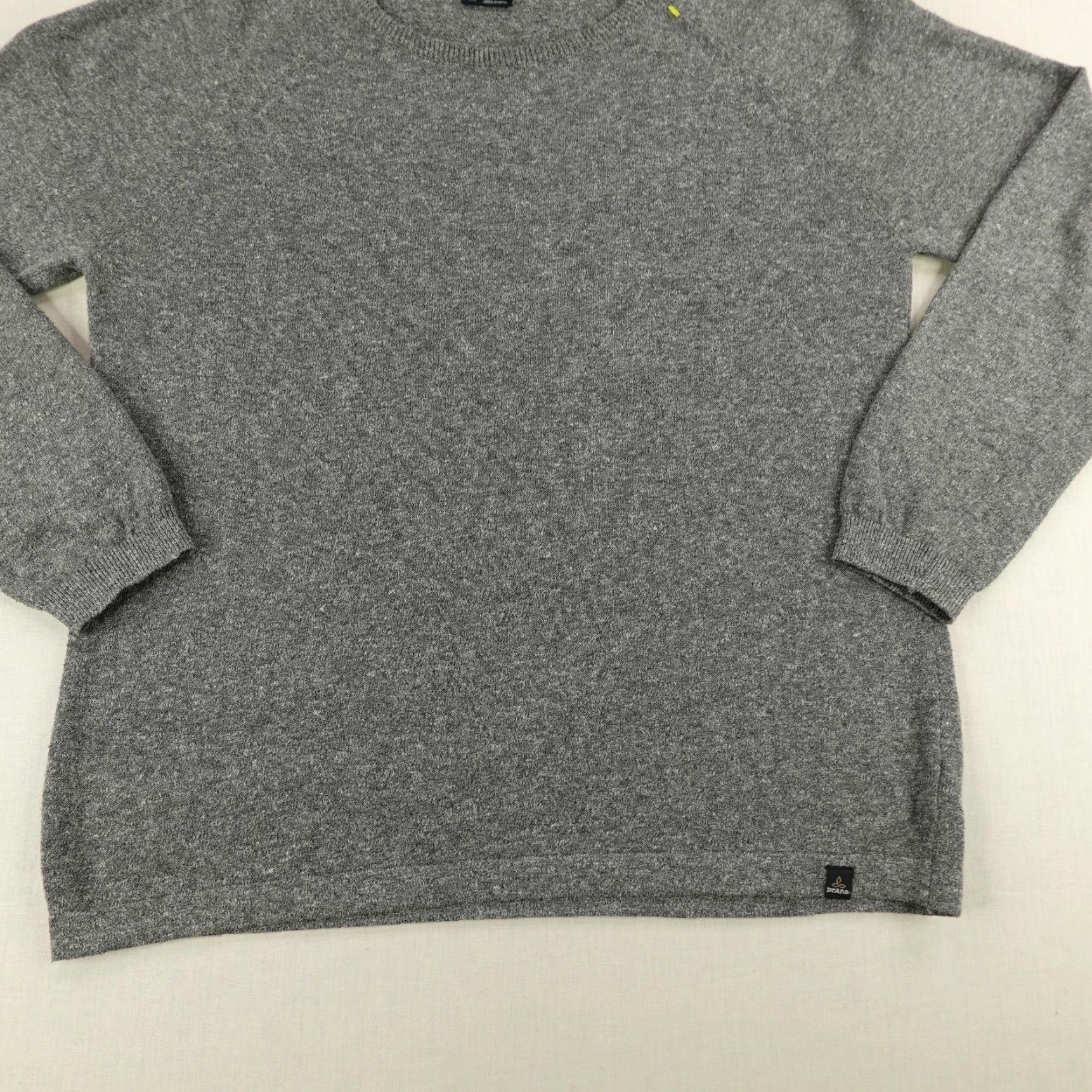 Prana PrAna Sweater Large Gray Organic Cotton Blend Crewneck Pullover Raglan Knit Mens Size US L / EU 52-54 / 3 - 3 Thumbnail
