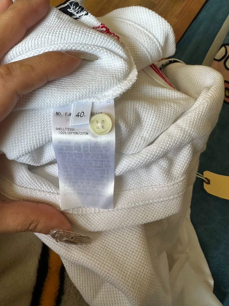 Thom Browne Thom Browne white polo Size US XXS / EU 40 - 5 Thumbnail