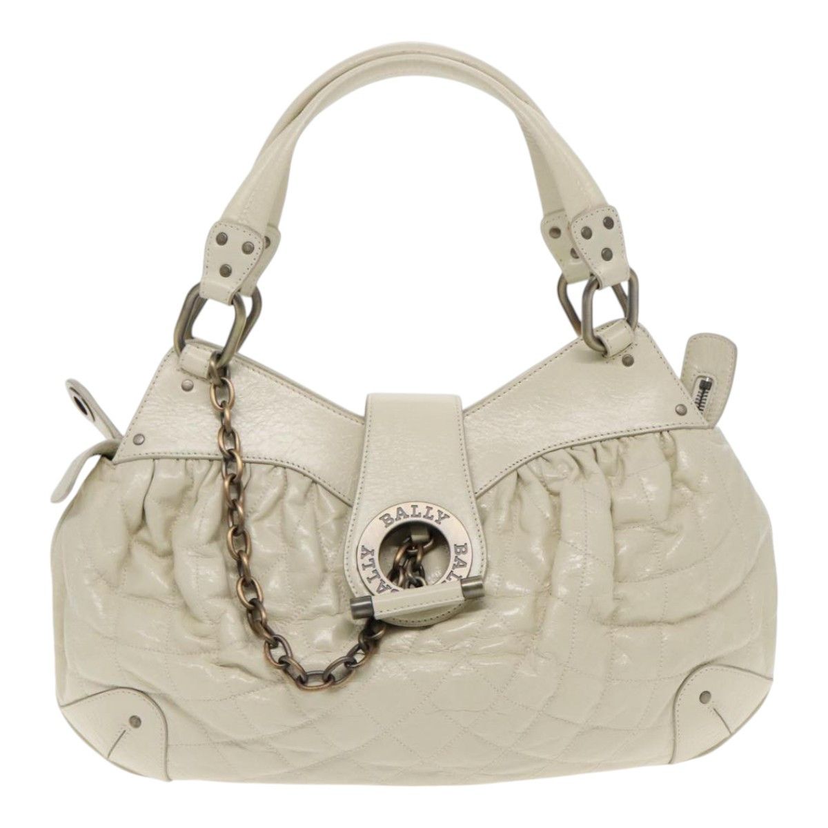 Bally Beige Leather Handbag (Pre-Owned) Size ONE SIZE - 1 Thumbnail