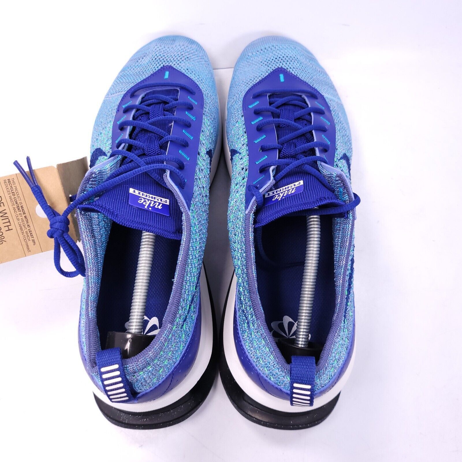 Nike Nike Air Max Flyknit Racer Shoe Mens Size 14 FD2765-400 Blue Size US 14 / EU 47 - 4 Thumbnail