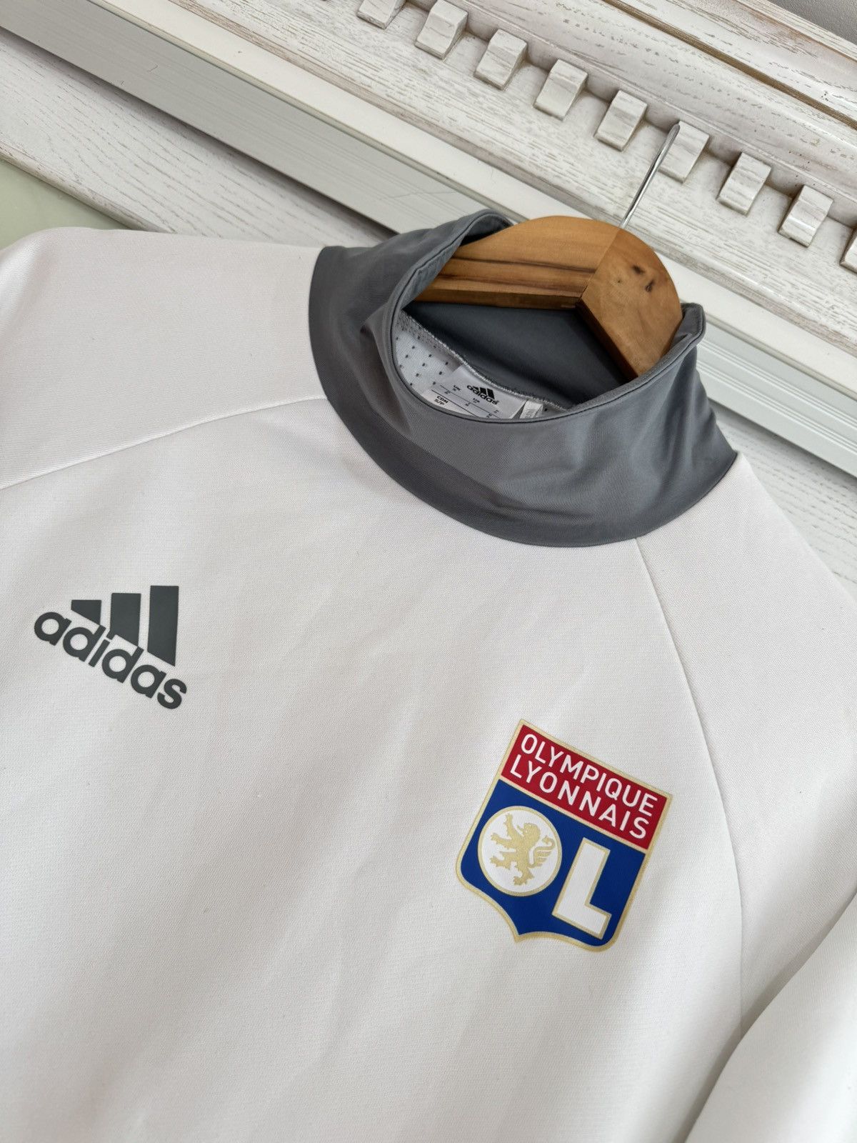 Adidas Olympique Lyon 2016-2017 Soccer Training Jersey Football Kit Size US S / EU 44-46 / 1 - 6 Thumbnail
