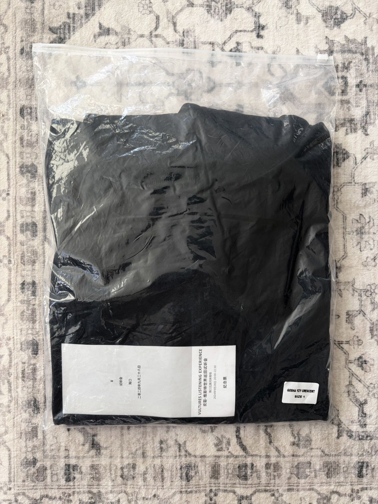 Gosha Rubchinskiy YZY x Gosha Rubchinskiy Exclusive Black "Crescent" Hoodie Size US S / EU 44-46 / 1 - 5 Thumbnail