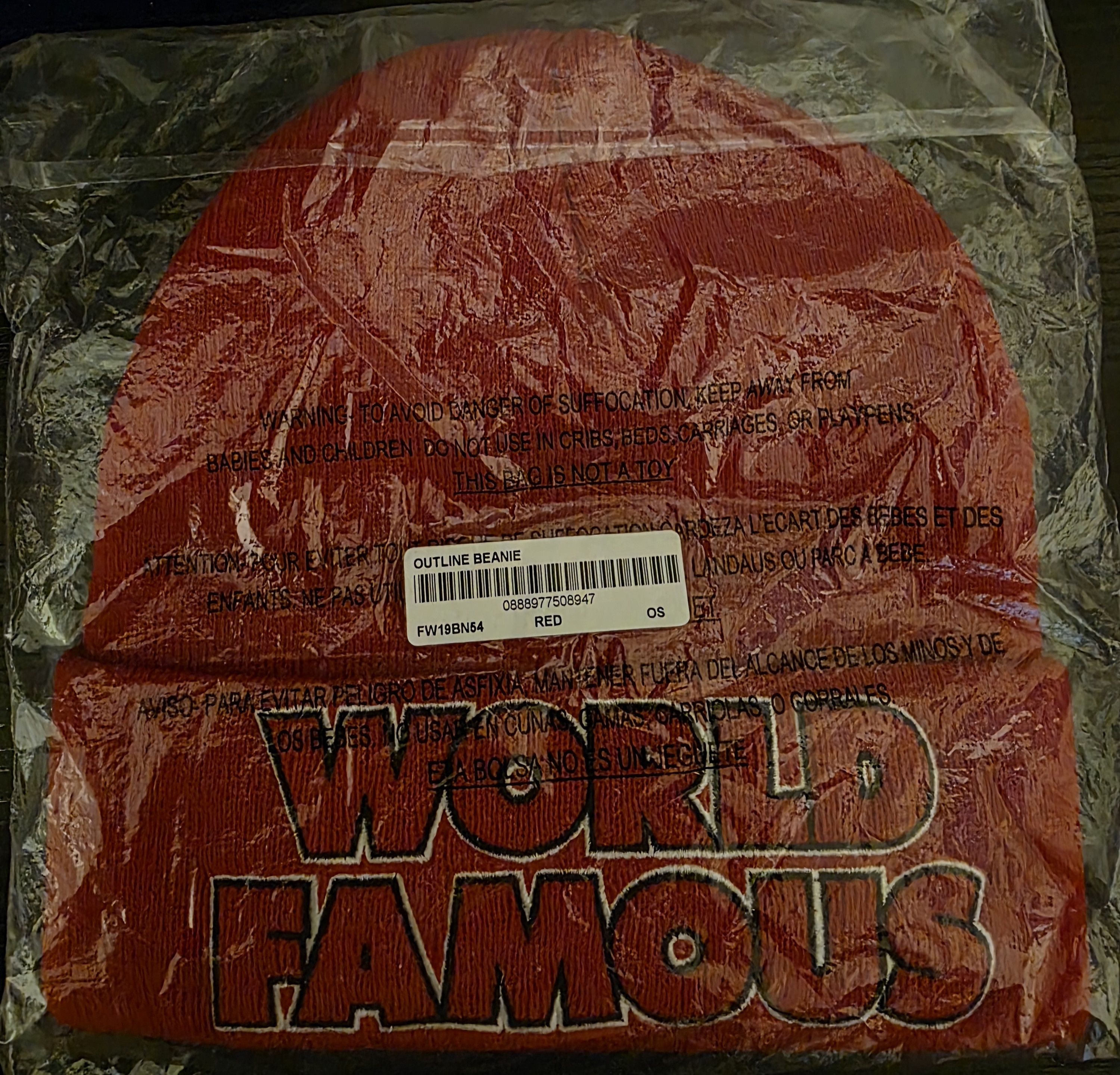 Supreme Supreme Outline Beanie (FW19) Size ONE SIZE - 3 Thumbnail