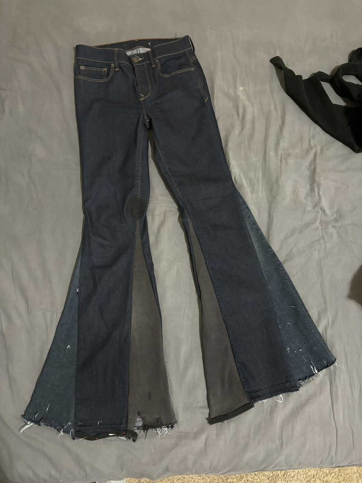 image of Reward If Found 29’ Patchwerkd Lowrise in Black, Men's
