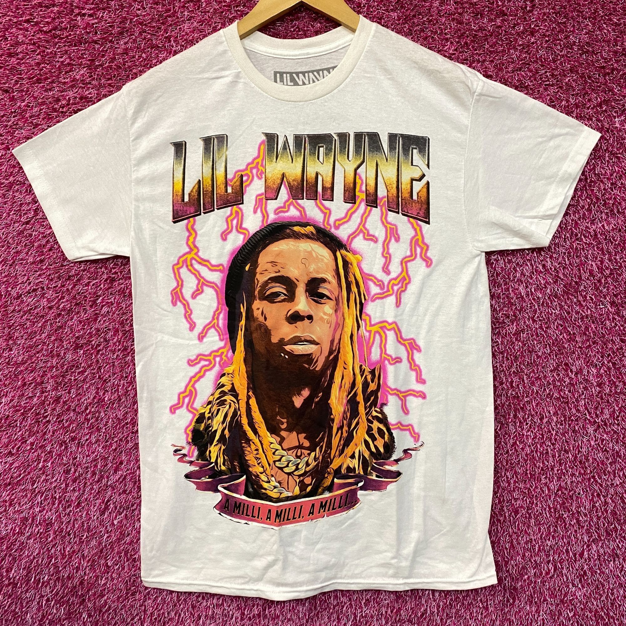 Lil Wayne Reason Lil Wayne A Milli Lightning White T-Shirt medium Size US M / EU 48-50 / 2 - 1 Thumbnail