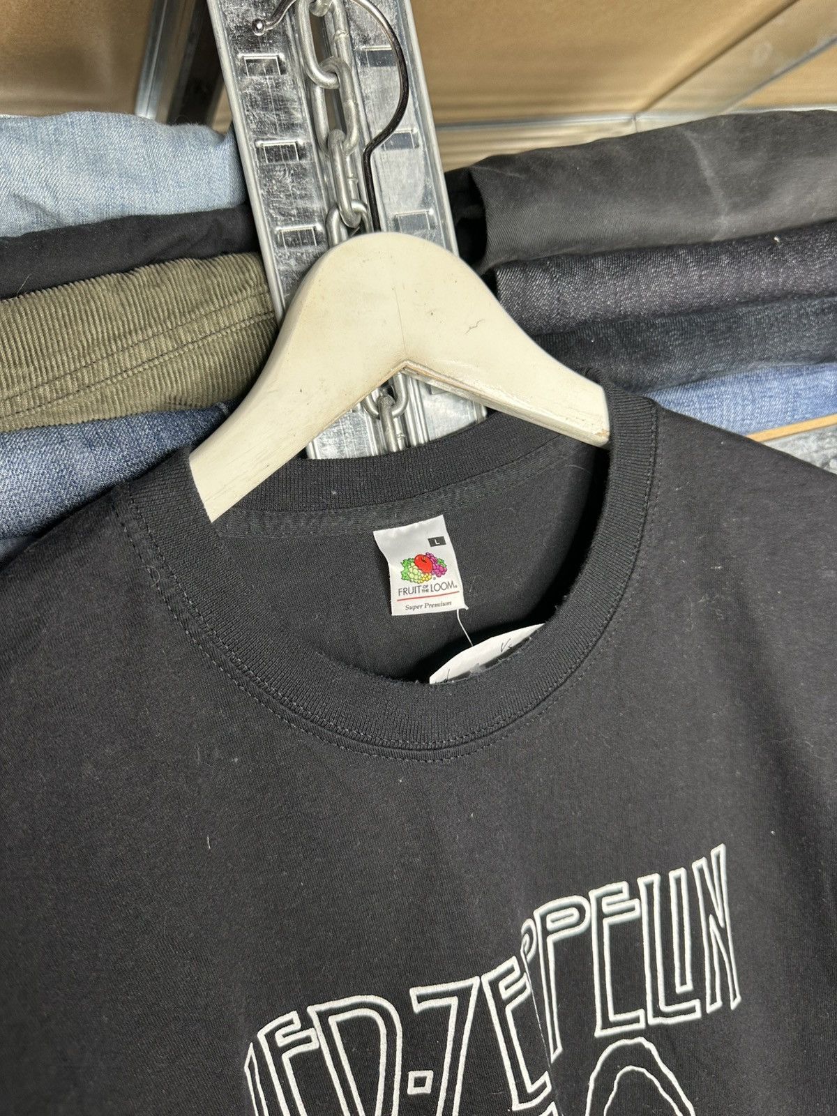 Fruit Of The Loom Vintage 2000 Led Zeppelin T-Shirt Myth Gem US Tour 1977 Size US L / EU 52-54 / 3 - 6 Thumbnail