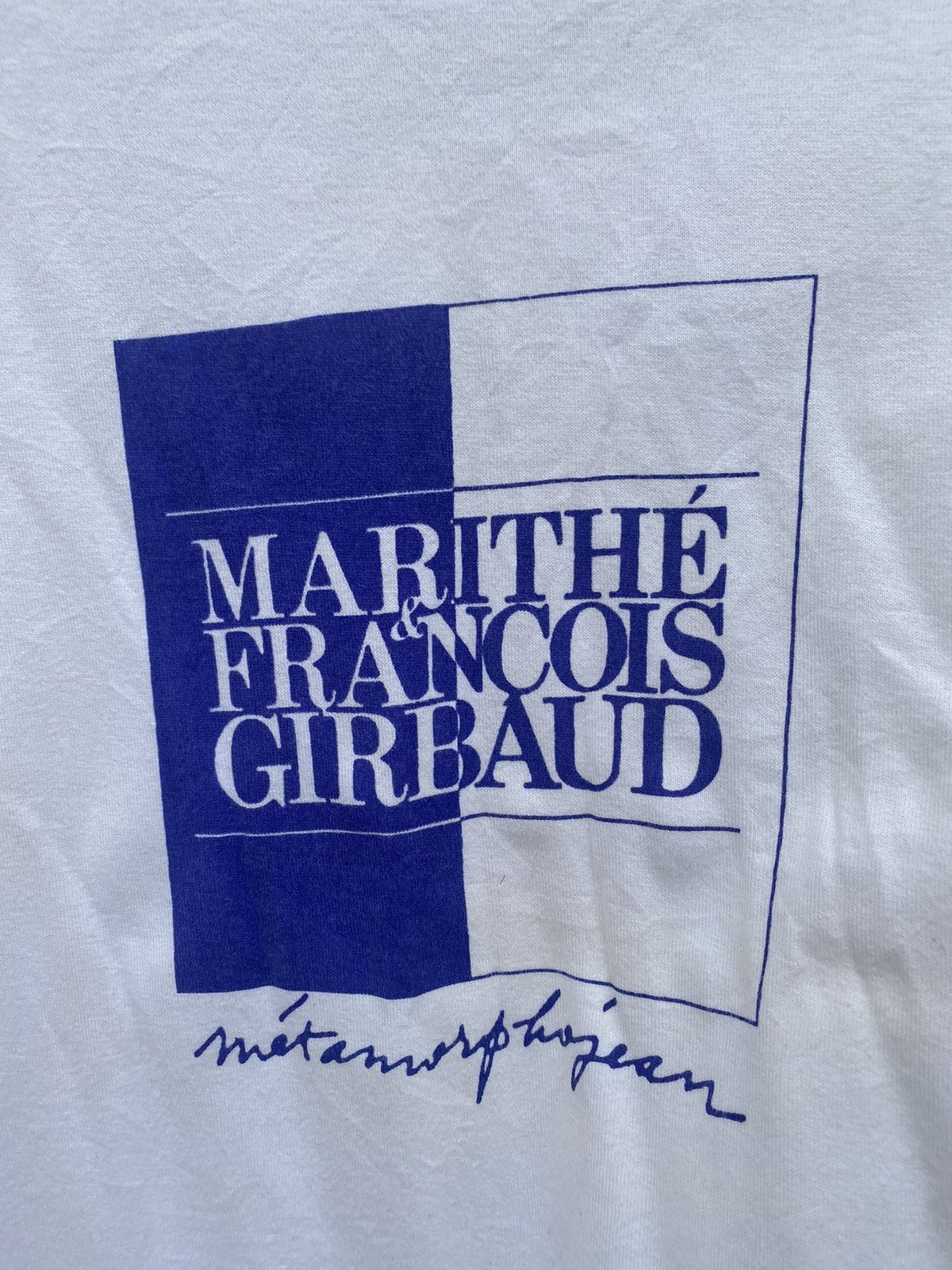 Marithe + Francois Girbaud Vintage Marithe Francois Girbaud Spellout Tees Size US M / EU 48-50 / 2 - 6 Thumbnail
