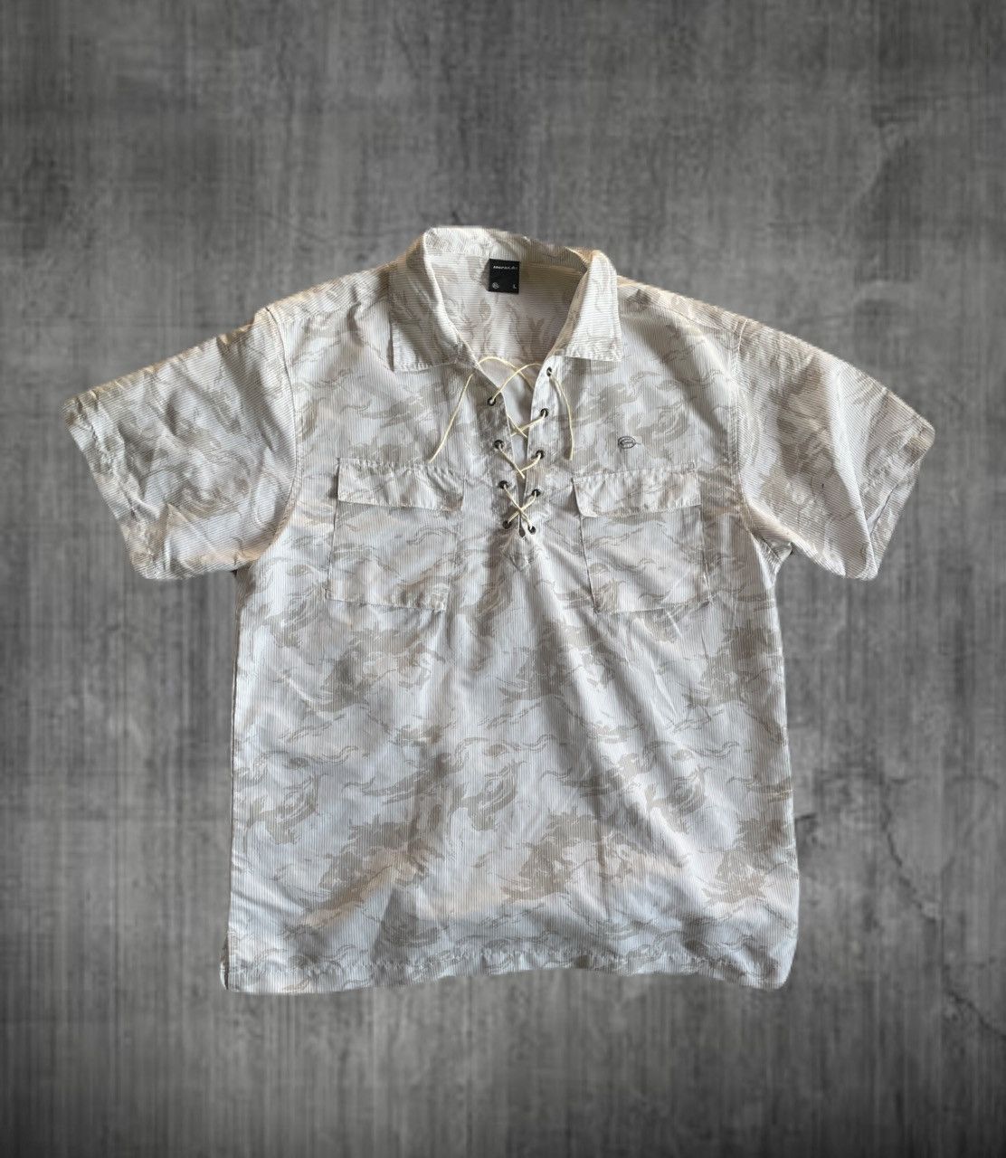 If Six Was Nine 2000s Japanese archive Lace-Up Gimmick Oversized Shirts Y2K Size US L / EU 52-54 / 3 - 1 Thumbnail