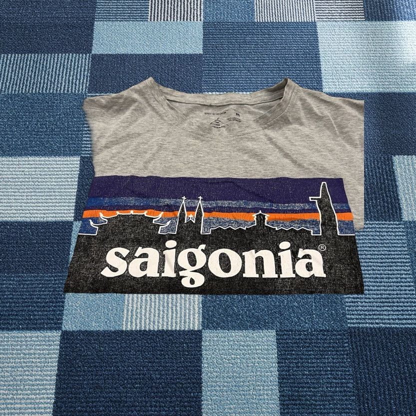 Vintage Illiminate SAIGONIA Shirt Adult M Gray Logo Short Sleeve Crew Neck Knit Cotton Blend Distressed 2020s Size US M / EU 48-50 / 2 - 1 Thumbnail