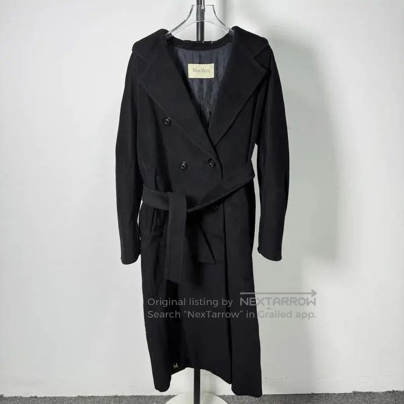Max Mara MaxMara Black Wool Women's Coat . Size S / US 4 / IT 40 - 1 Thumbnail