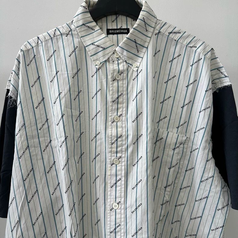 Balenciaga Balenciaga size 39 Fake two-piece patchwork short-sleeved s Size US M / EU 48-50 / 2 - 3 Thumbnail
