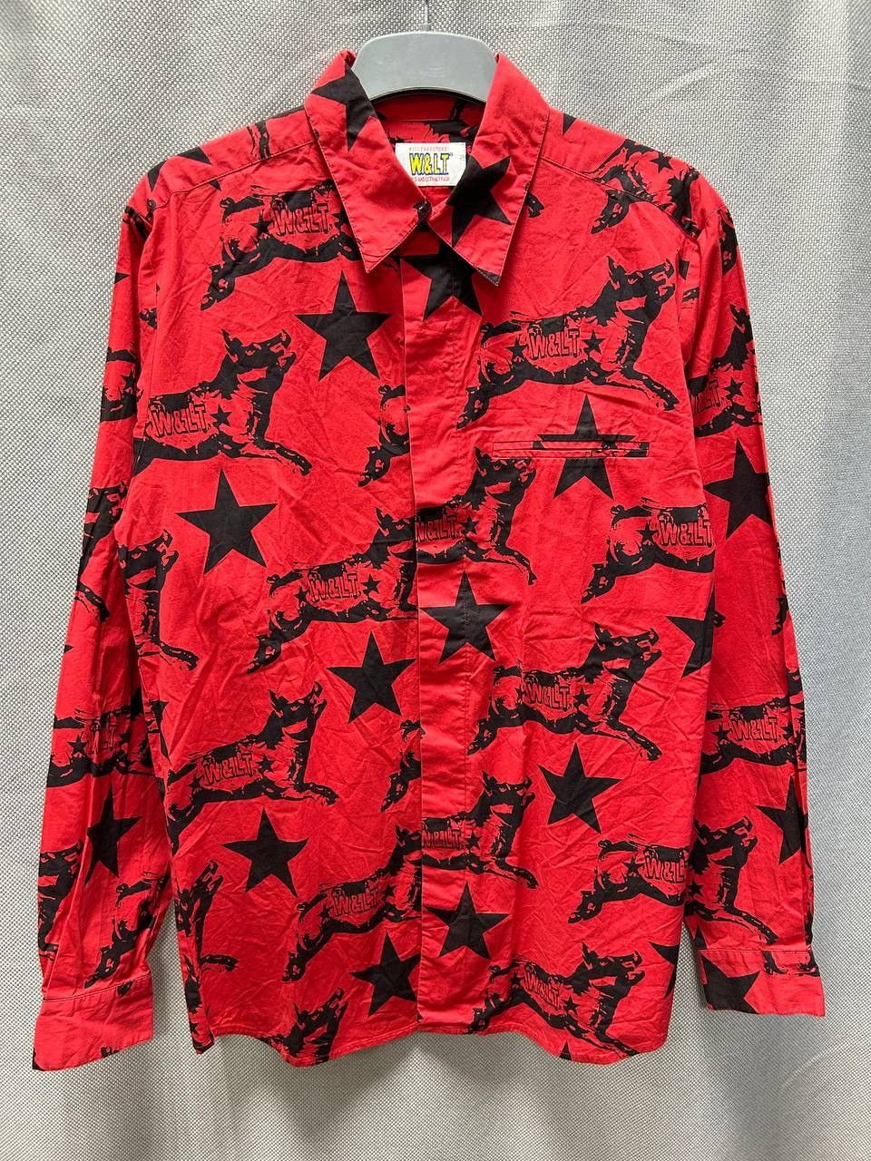 Designer × W&LT W&lt W Lt Walter Van Beirendonck Red Printed Shirt Size US M / EU 48-50 / 2 - 1 Thumbnail