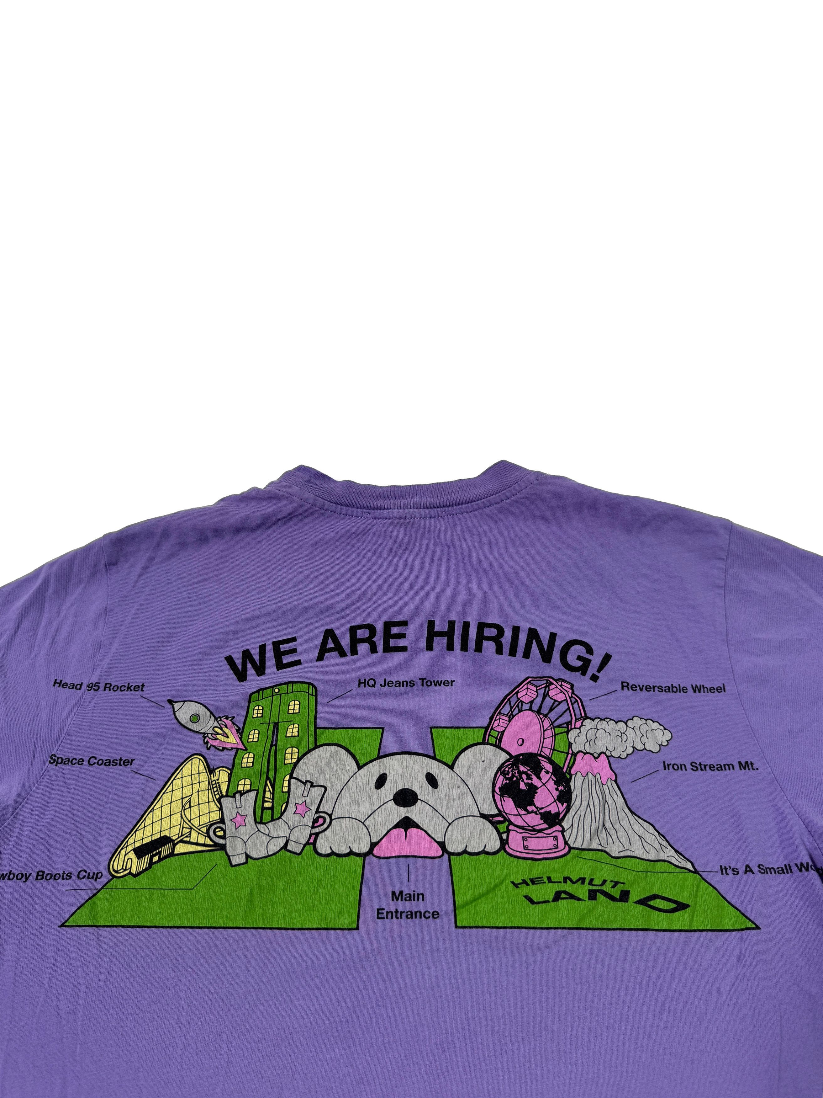 Helmut Lang Helmut Lang Land Map Graphic T-Shirt Purple Size US L / EU 52-54 / 3 - 3 Thumbnail