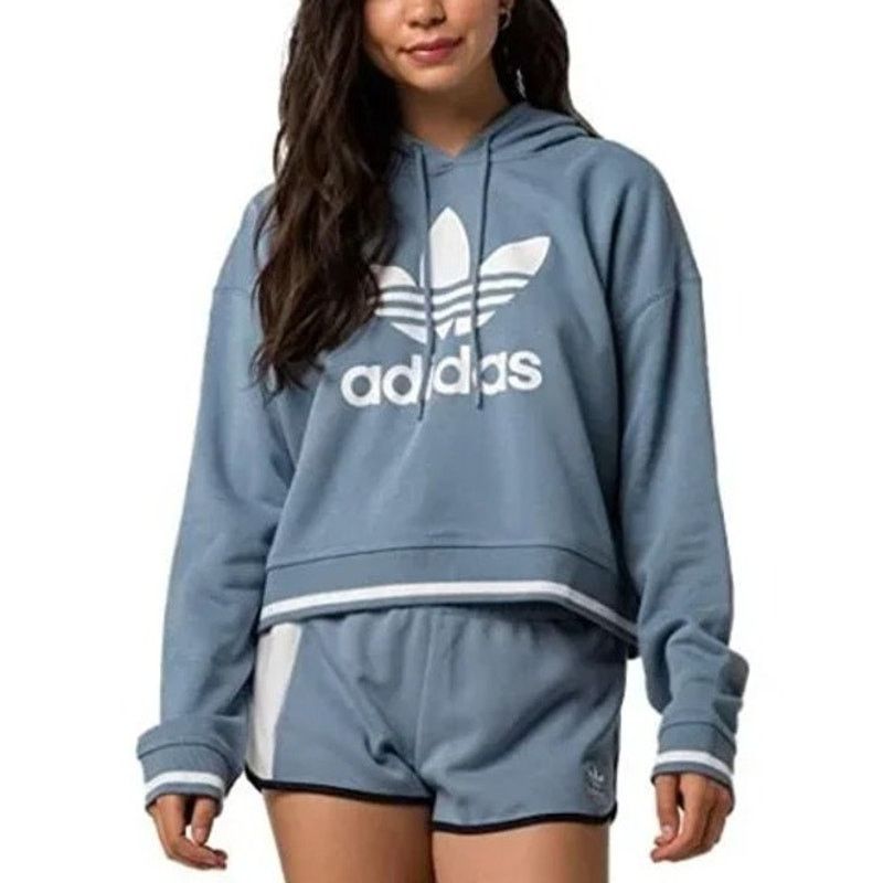 Adidas Adidas Originals Womens Cropped Sweatshirt Pullover S Active Size S / US 4 / IT 40 - 1 Thumbnail