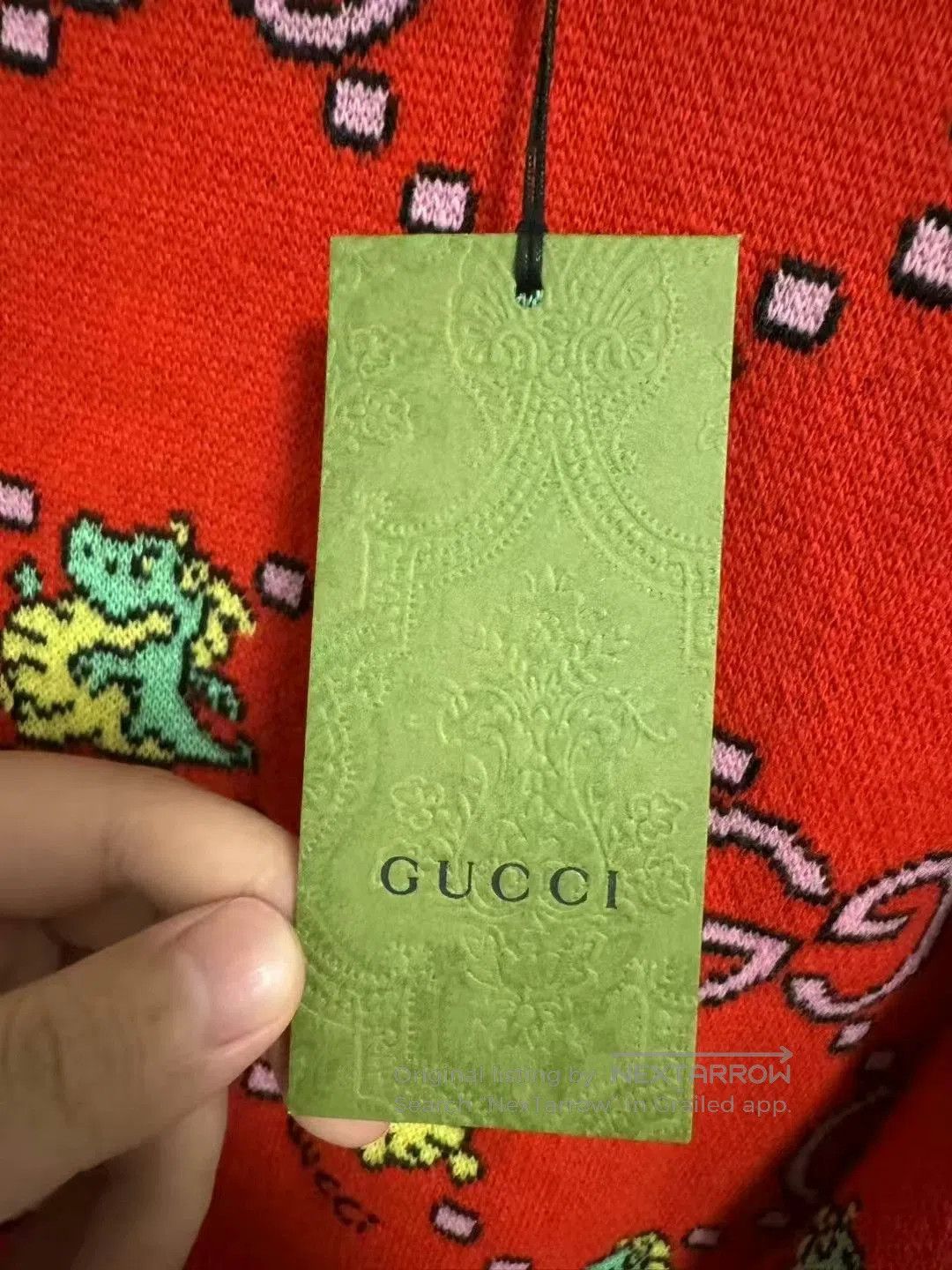 Gucci gucci double g dinosaur print cropped sweater. Size S / US 4 / IT 40 - 5 Thumbnail