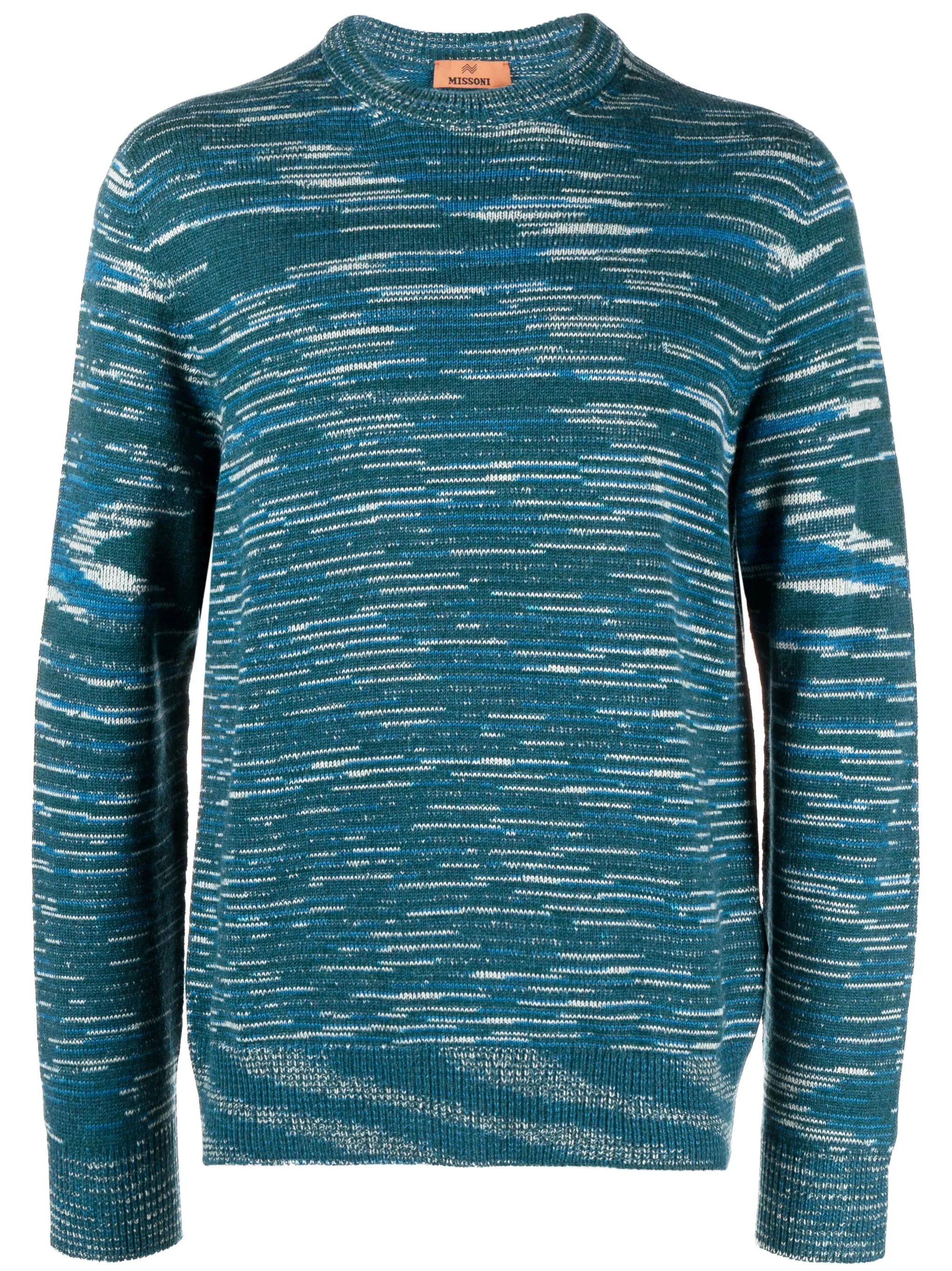 Missoni o1y0225 Crewneck Cashmere Blend Sweater in Multicolor Size US S / EU 44-46 / 1 - 1 Thumbnail