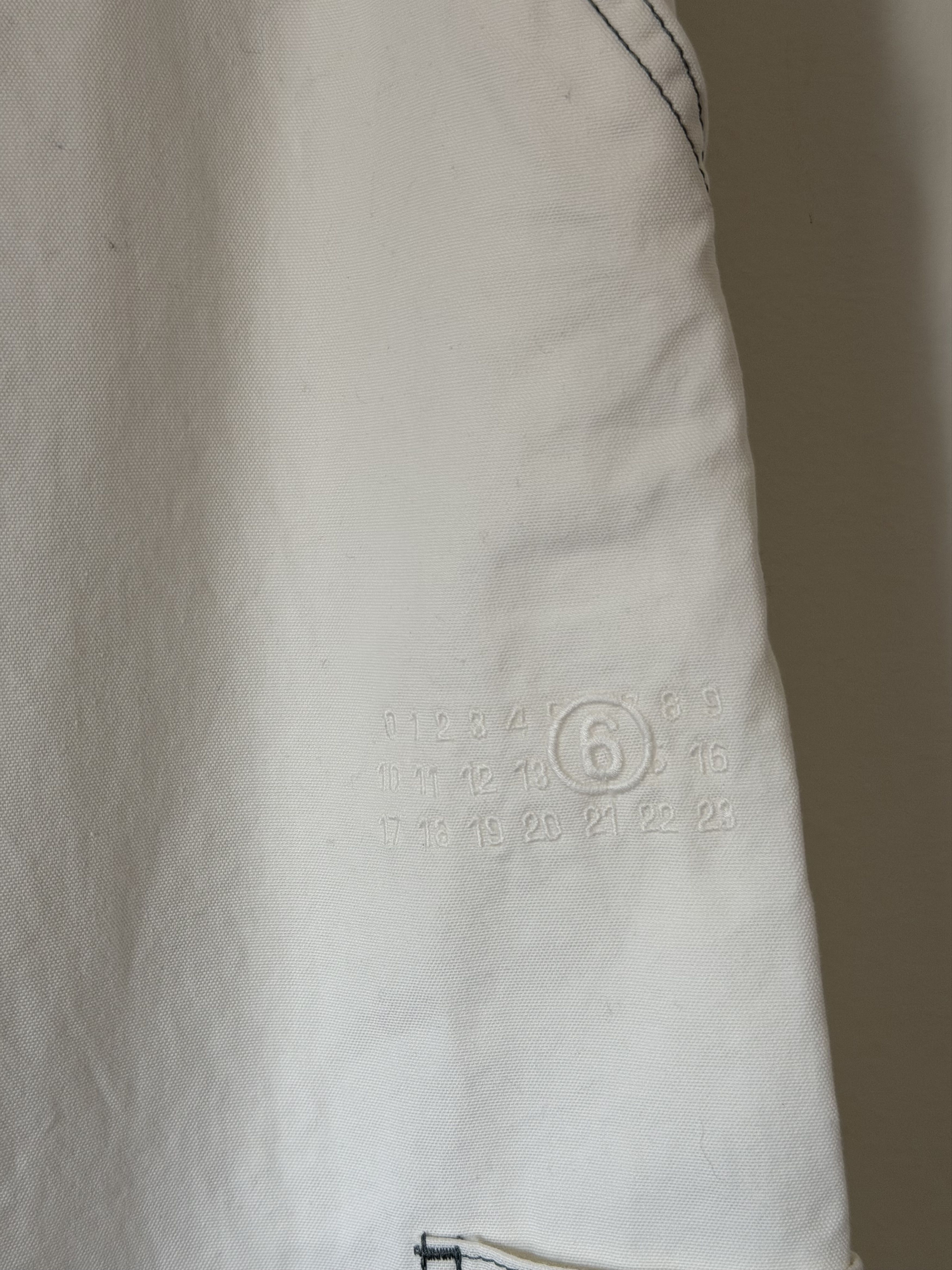 MM6 MM6 Maison Margiela Double Knee Cargo Pants in White Size US 30 / EU 46 - 4 Thumbnail