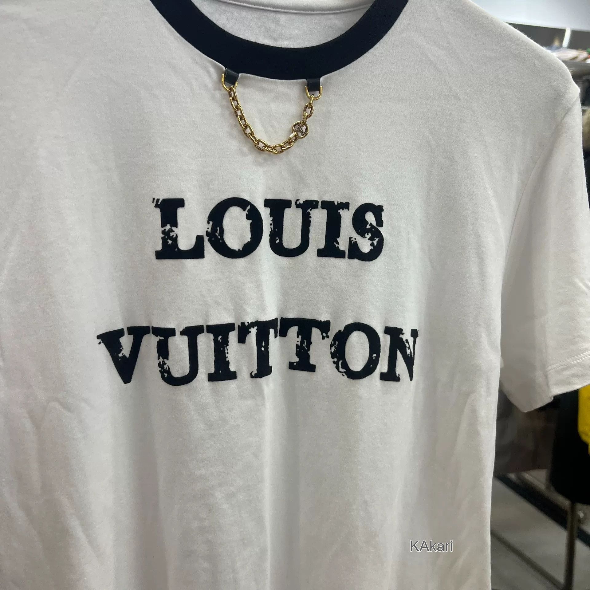 Louis Vuitton LV White Chest Chain Short-Sleeve Size US L / EU 52-54 / 3 - 2 Thumbnail