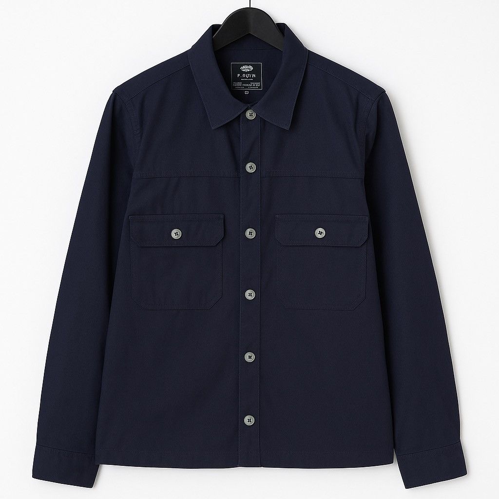 Beams Japan Beams Heart Navy Button-Up Jacket Japanese Casual Workwear Size US M / EU 48-50 / 2 - 1 Thumbnail