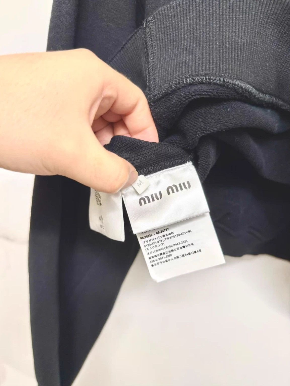 Miu Miu Miu Miu 24SS Logo Pattern Hoodie-2505 Size US M / EU 48-50 / 2 - 5 Thumbnail